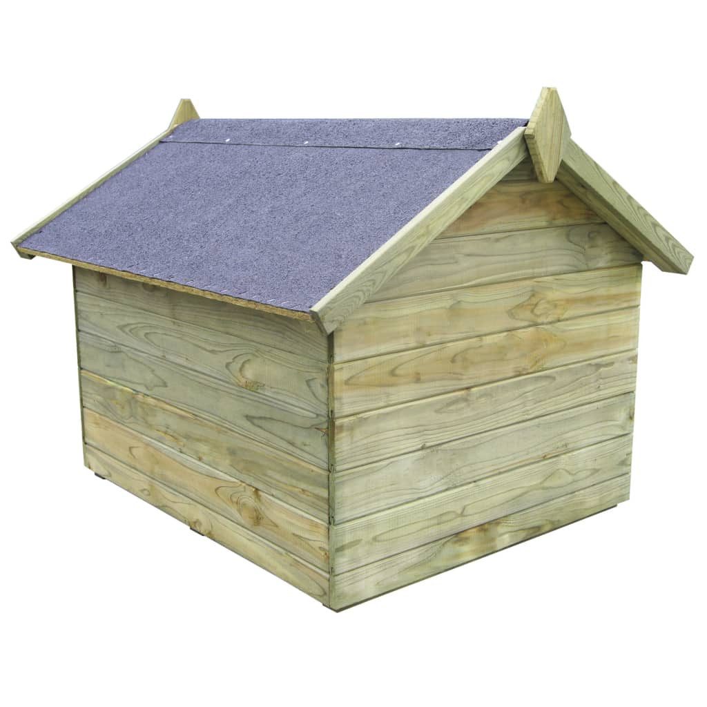 vidaXL Hundezwinger 85 x 103 x 77 cm Hundehütte mit Dach Imprägniertes Kiefernholz