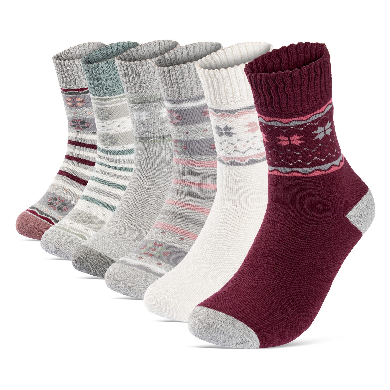 sockenkauf24 Thermosocken 6 oder 12 Paar Damen Wintersocken Damensocken mit günstig online kaufen