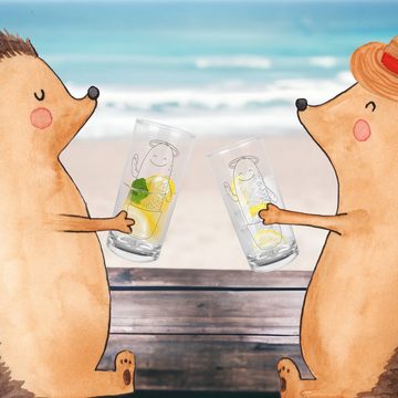 Mr. & Mrs. Panda Glas 400 ml Kaktus Heilig - Transparent - Geschenk, Trinkglas mit Gravur, Premium Glas, Lasergravur