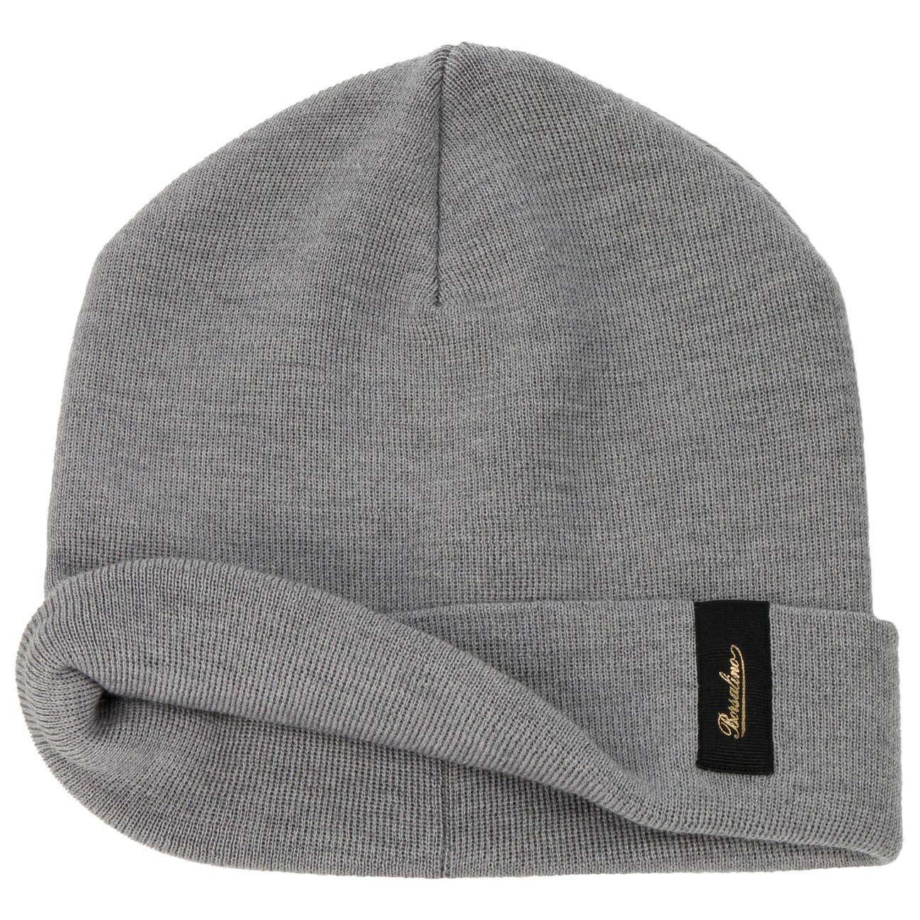 Borsalino Beanie (1-St) Strickmütze mit Umschlag, Made in Italy