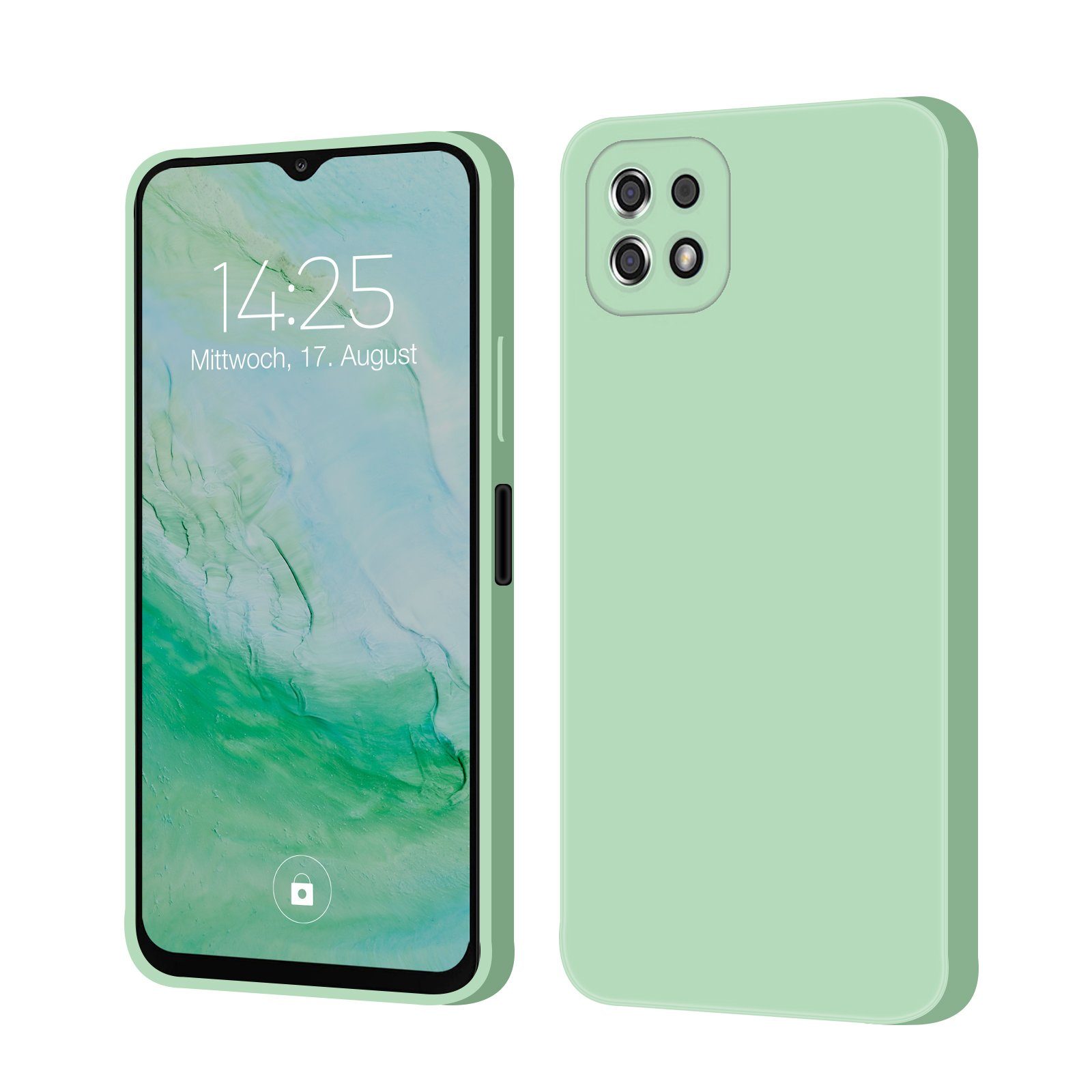Tec-Expert Handyhülle SoftGrip Cover Hülle für Samsung Galaxy A22 5G, Handy Case Bumper integrierter Kameraschutz flexibel