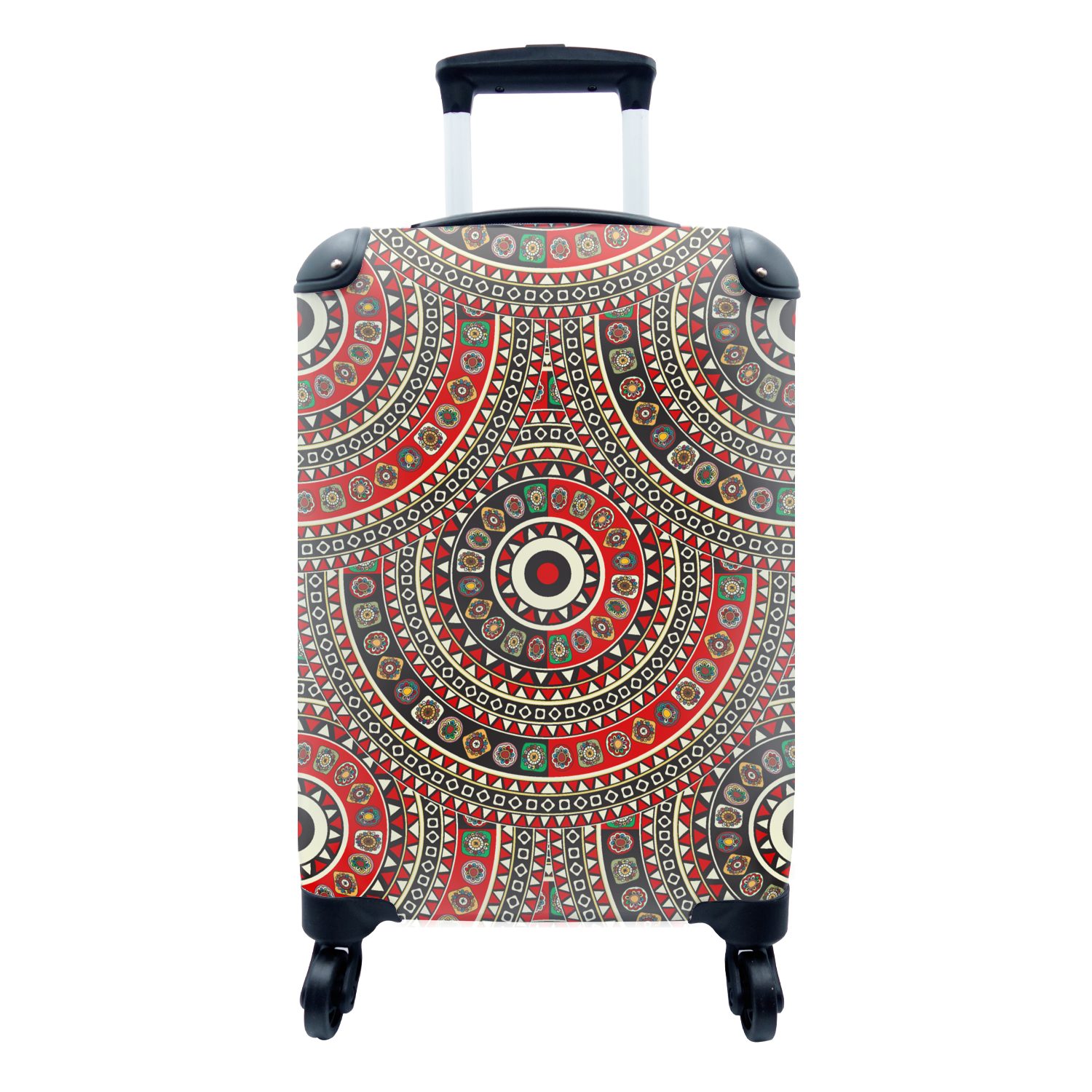 MuchoWow Handgepäckkoffer Muster - Mandala - Australien, 4 Rollen, Reisetasche mit rollen, Handgepäck für Ferien, Trolley, Reisekoffer | Handgepäck-Koffer