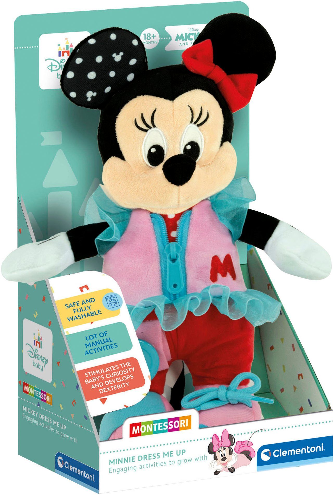 Clementoni® Stoffpuppe Disney Baby, Baby Minnie Dress up günstig online kaufen