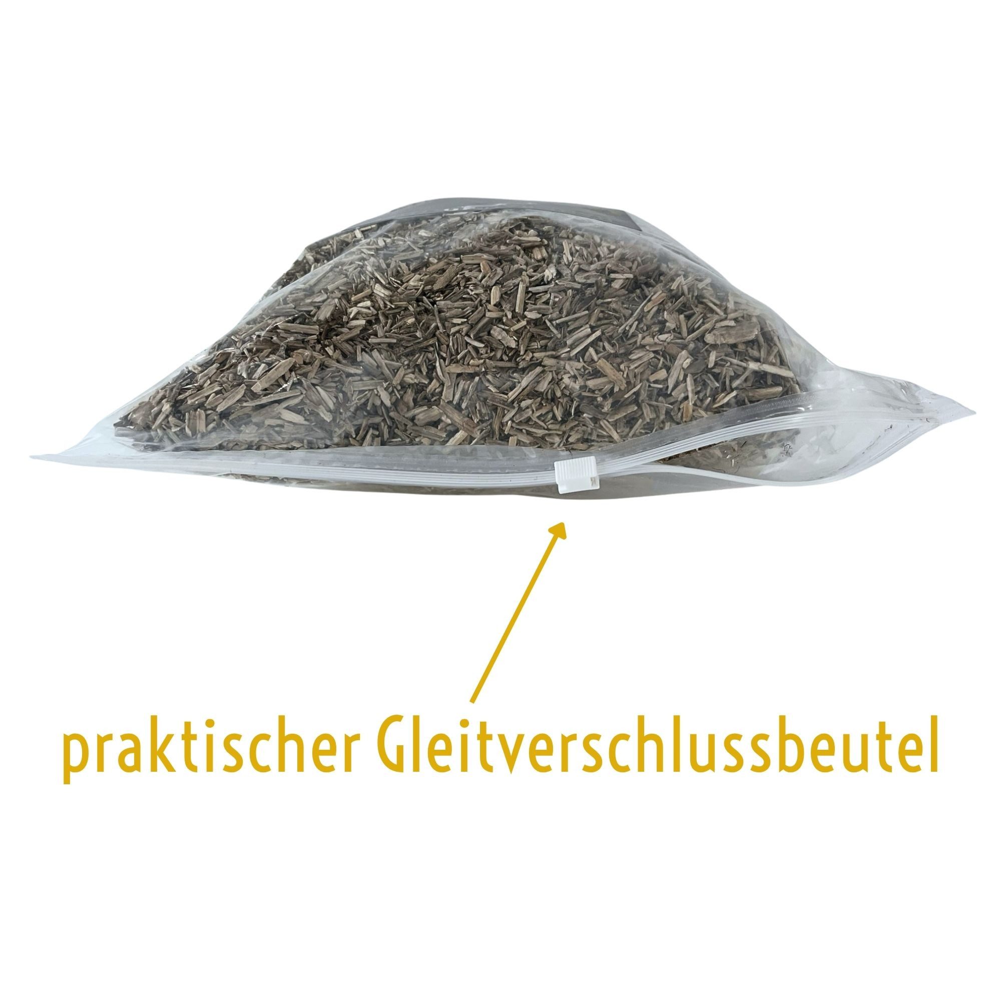 BIENEN SCHMIDT Räucherspäne Smoker Rauchstoff für Bienen nikotinfrei aus Hanf, 0,35 kg, 350g Beutel mit praktischem Gleitverschluss
