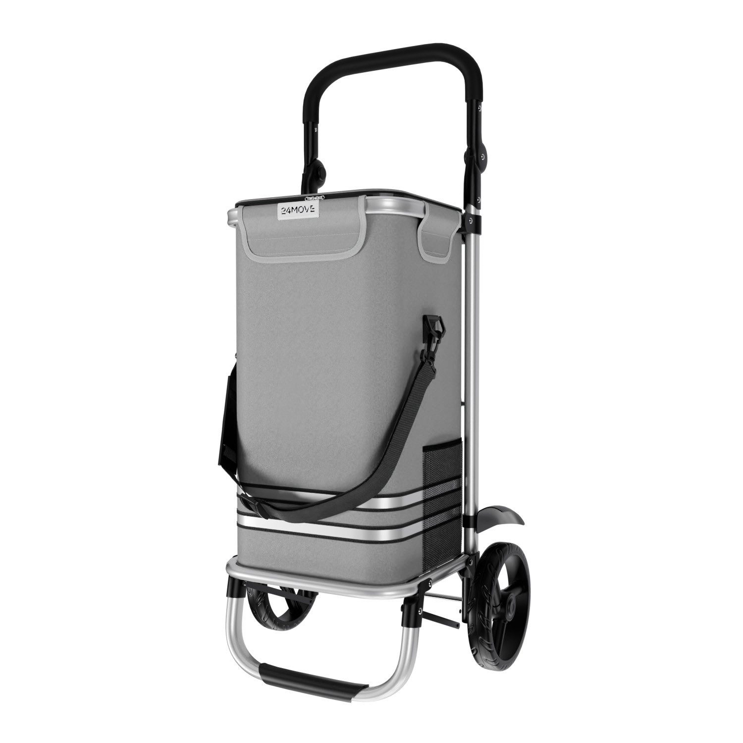 24Move Einkaufstrolley Einkaufstrolley mit 55L, 3in1 Sackkarre und Tasche, günstig online kaufen