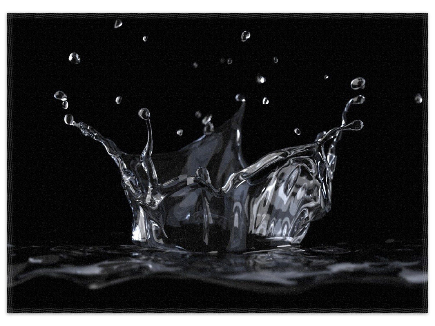 Teppich Aufspritzendes Wasser