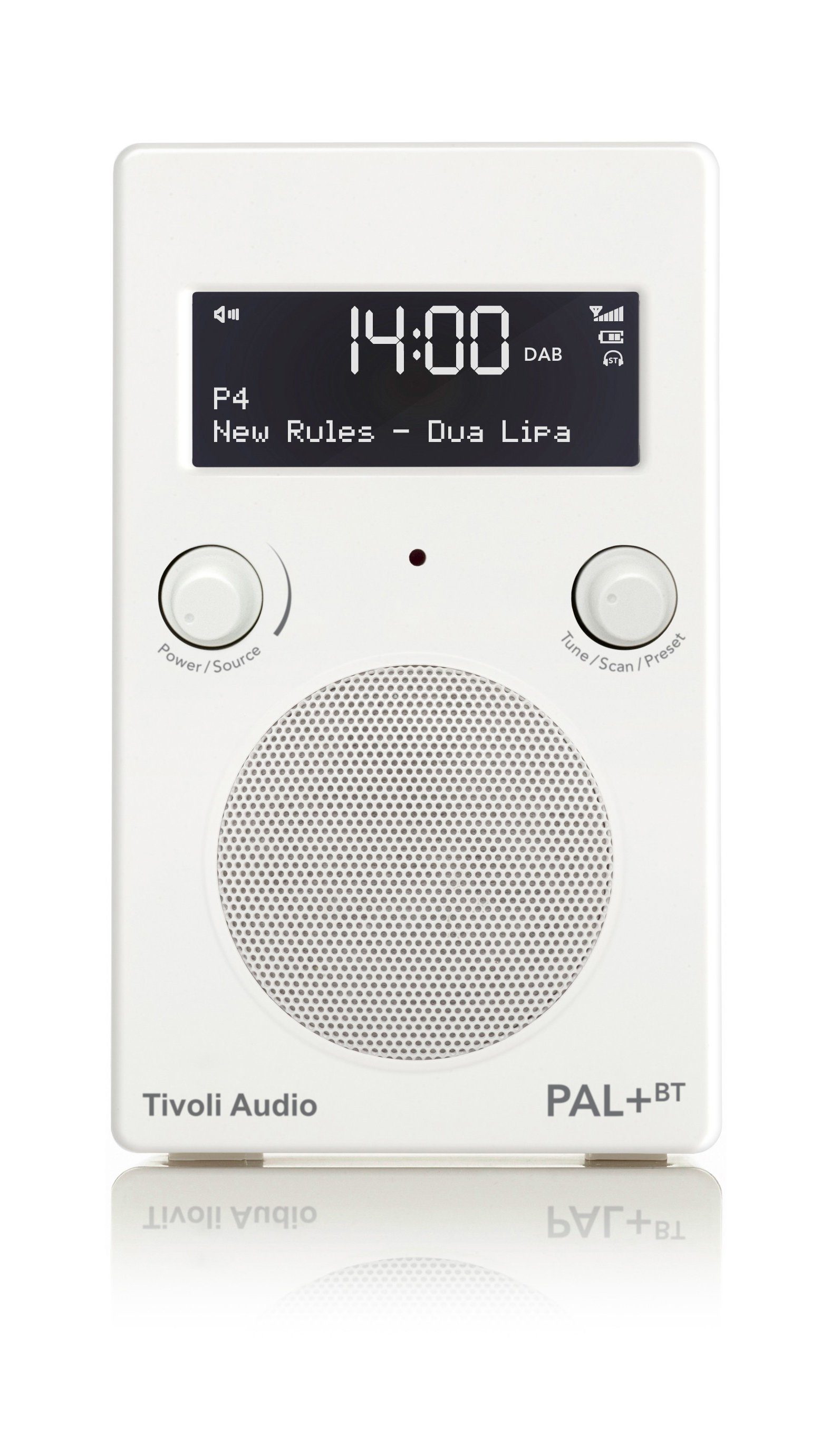 Tivoli Audio PAL+ BT Digitalradio (DAB) (Digitalradio (DAB), FM-Tuner, Küchen-Radio, tragbar, wasserabweisendes Gehäuse, Bluetooth) Weiss