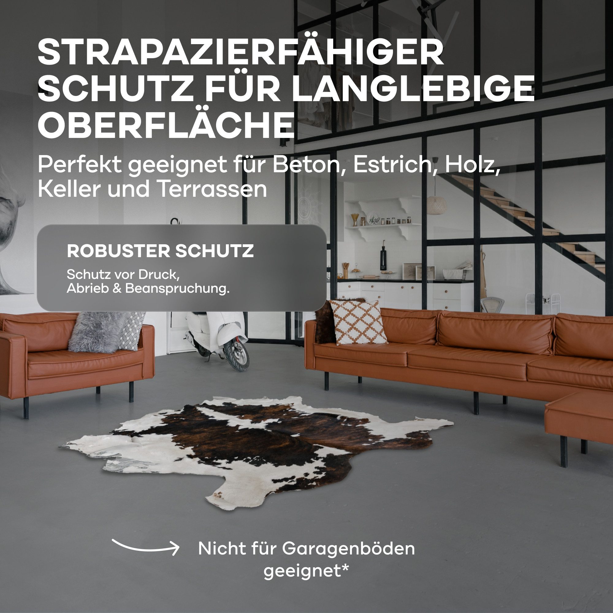 plid Bodenversiegelung Flüssigkunststoff Innen & Außen - Bodenbeschichtung - Flüssig PVC, Wasserfest