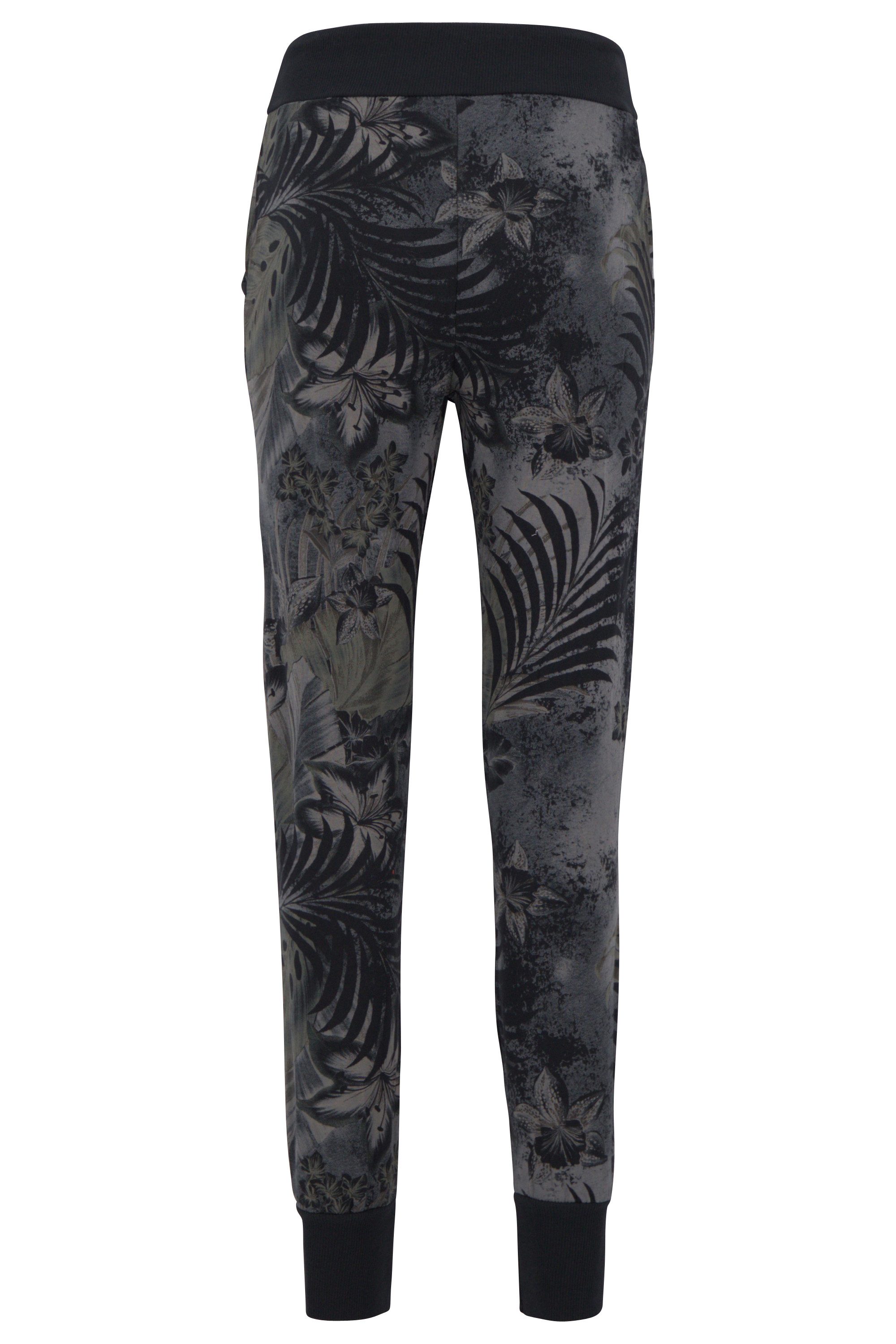 malito more than fashion Jogginghose malito Damen Jogginghose mit Jungle Print, Sporthose mit Muster, Sweatpants mit Jungelprint