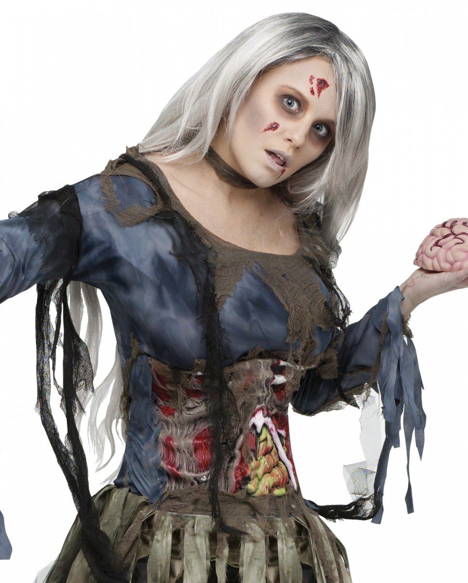 Horror-Shop Zombie-Kostüm Sexy 3D-Zombiekostüm für Damen