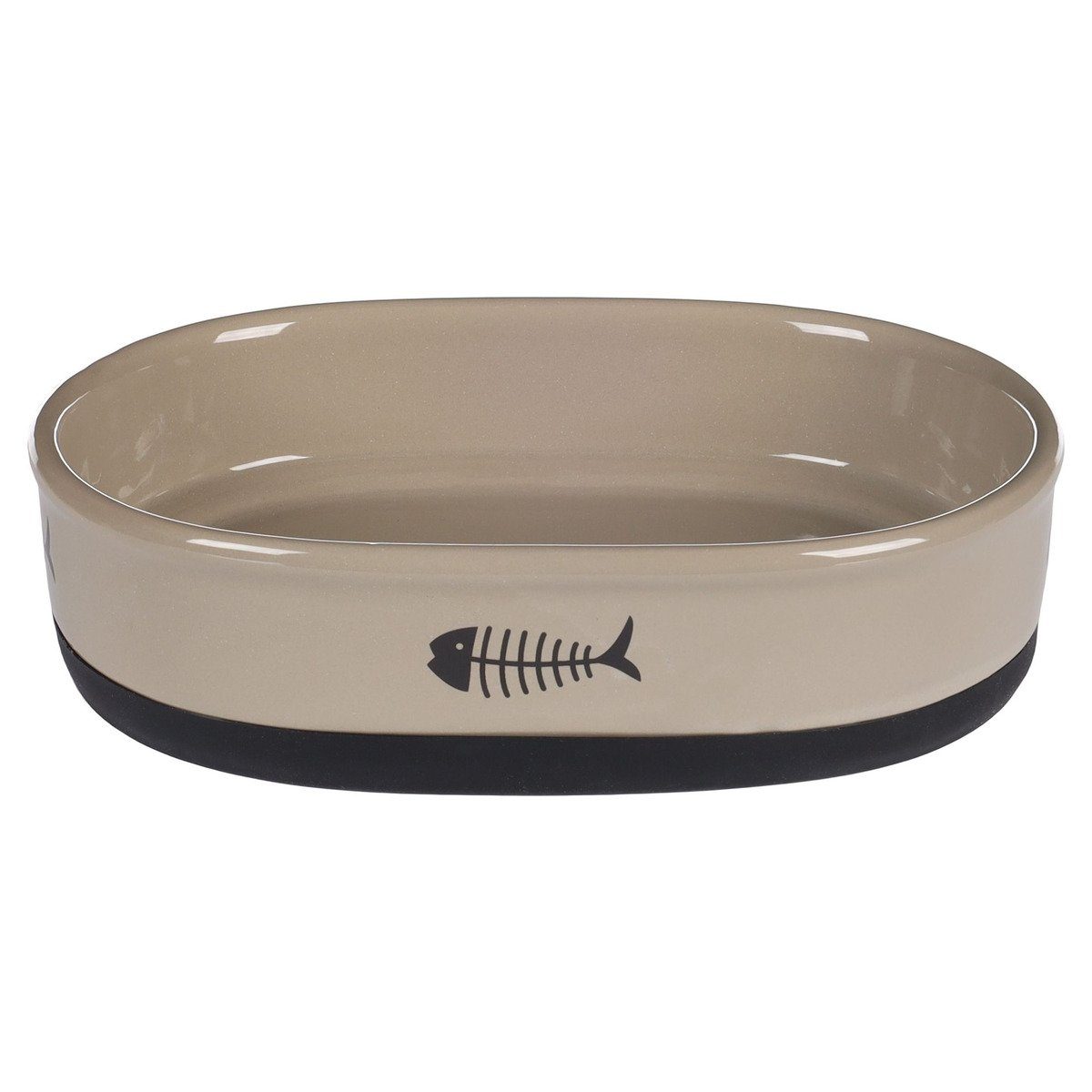 Futternapf Futter- und Trinknapf Auri oval taupe
