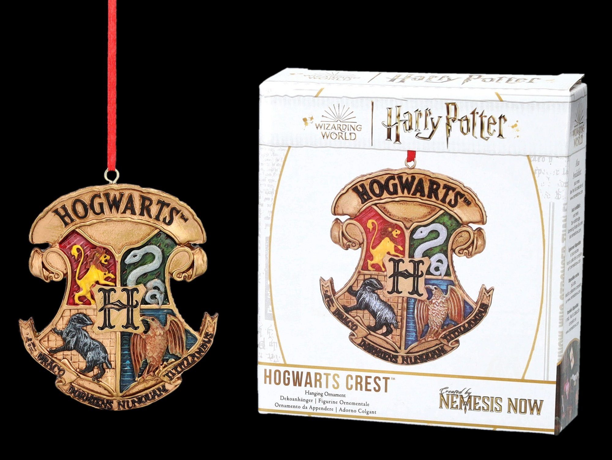 Potter (1-tlg) GmbH - Christbaumschmuck Figuren - Harry Dekoration Hogwarts Christbaumschmuck Weihnachten Wappen Shop