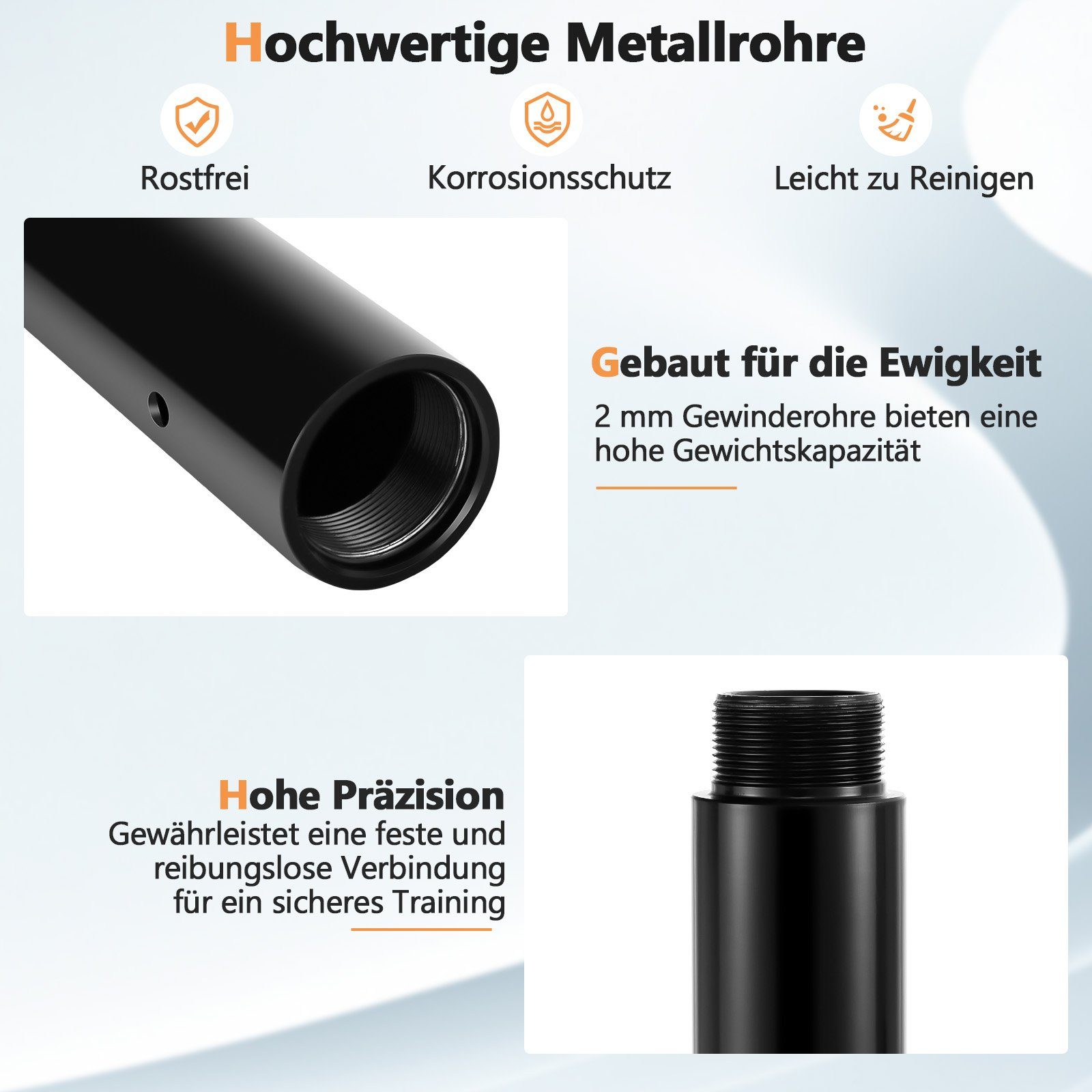 COSTWAY Trainingsstation Tanzstange, 2,23 m bis 2,82 m höhenverstellbar