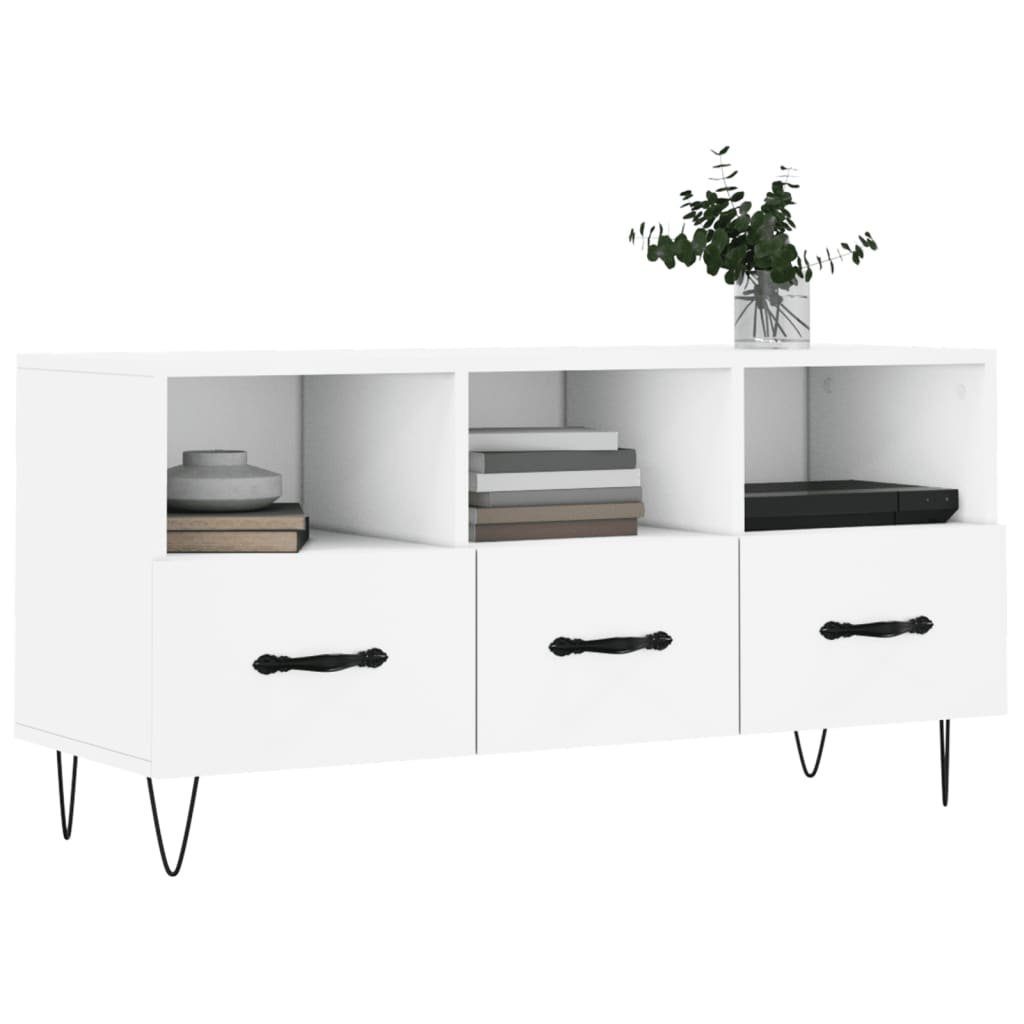 Weiß cm Holzwerkstoff (1-St) TV-Schrank 102x36x50 TV-Schrank vidaXL