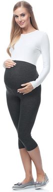 Be Mammy Umstandsleggings Damen 3/4 Capri Leggings Schwangerschafts Hosen BE-03 (1-tlg) blickdicht, aus Viskose