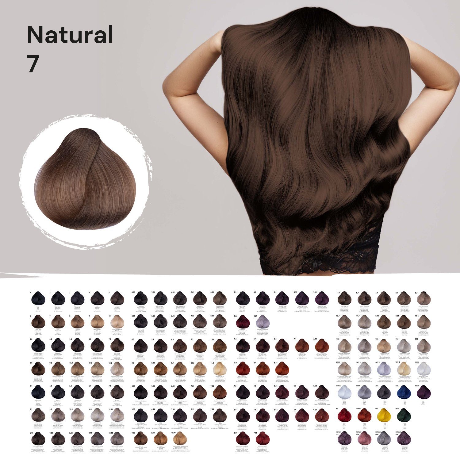 Femmas Premium Haarfarbe Femmas Hair Color, 1-tlg., Profi-Qualität