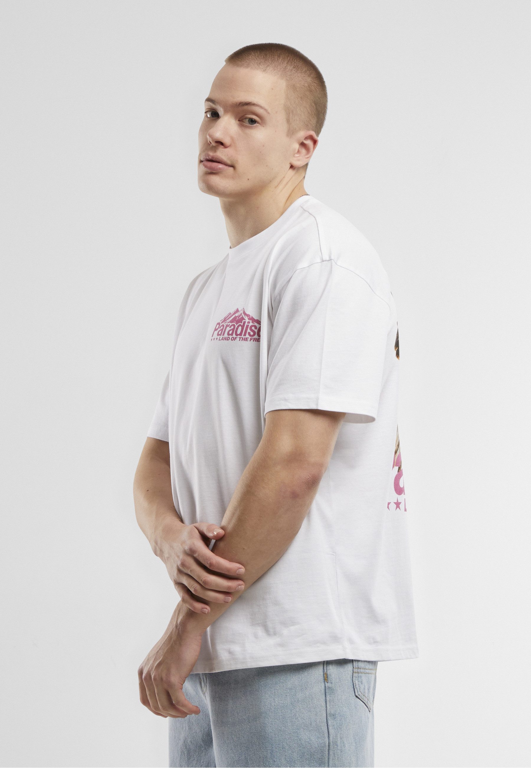 MisterTee T-Shirt MisterTee Paradise Land Oversize Tee (1-tlg)