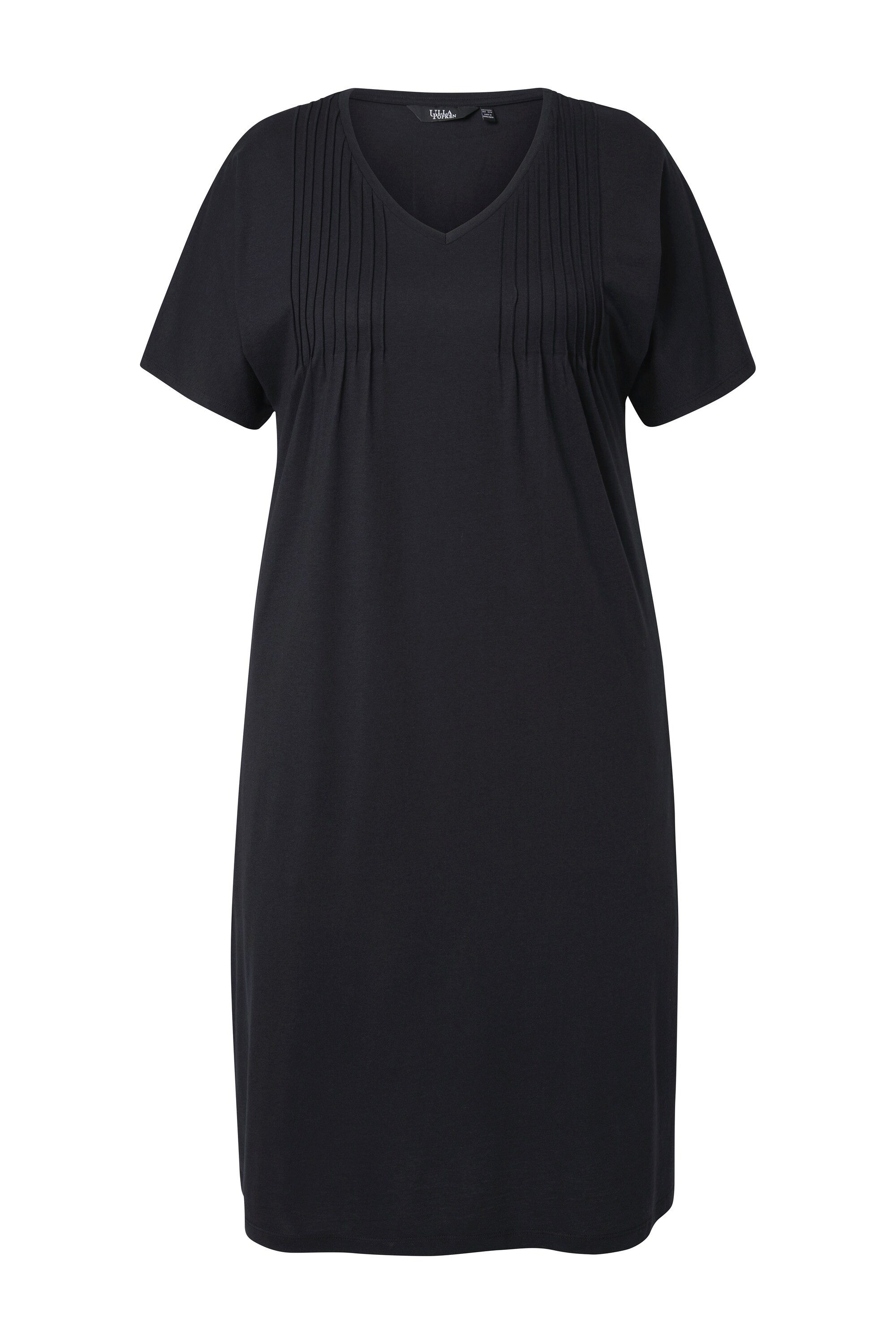 Ulla Popken Jerseykleid Jerseykleid Biesen A-Linie günstig online kaufen