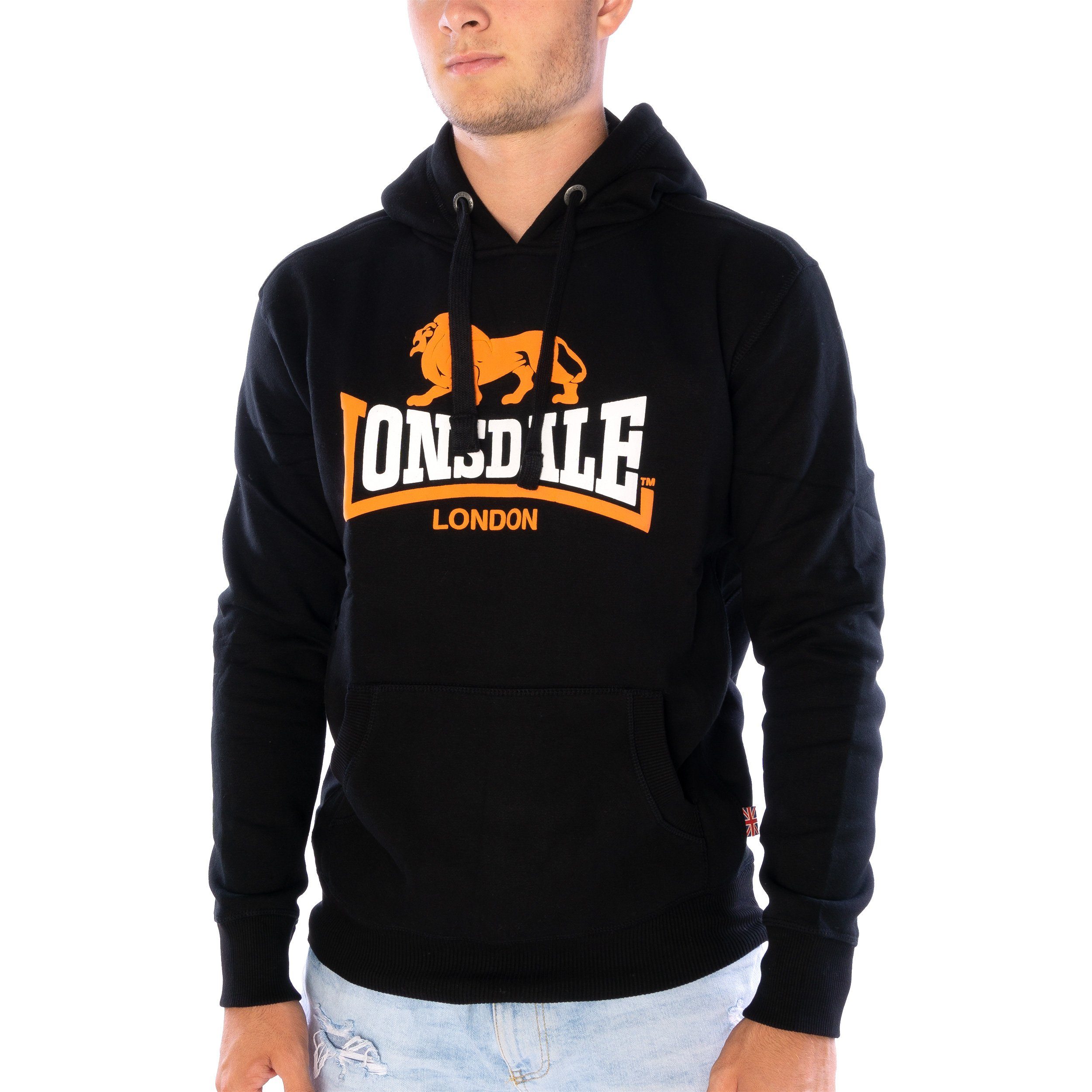 1059blk/or Thurning Hoodie Lonsdale (1-tlg) Hoodie Lonsdale