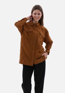 COFI Casuals Hemdjacke Damen Hemdjacke Stylische One-Size Damenjacke mit Kragen