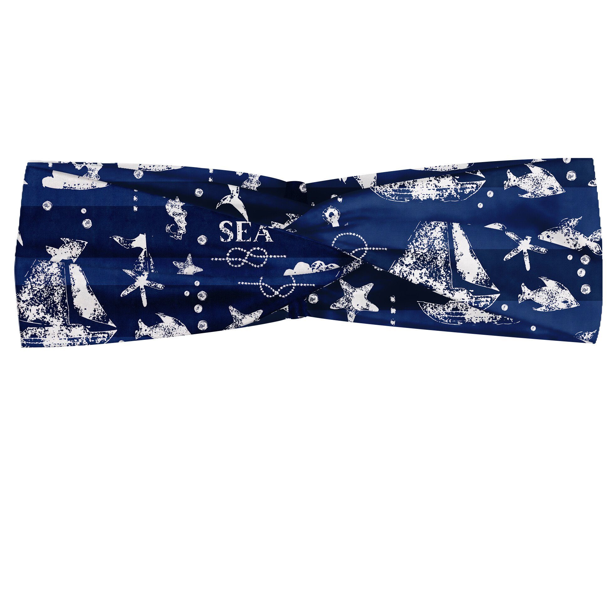 Anchor Schiff und Navy Stirnband accessories blau Elastisch alltags Abakuhaus Grunge Angenehme