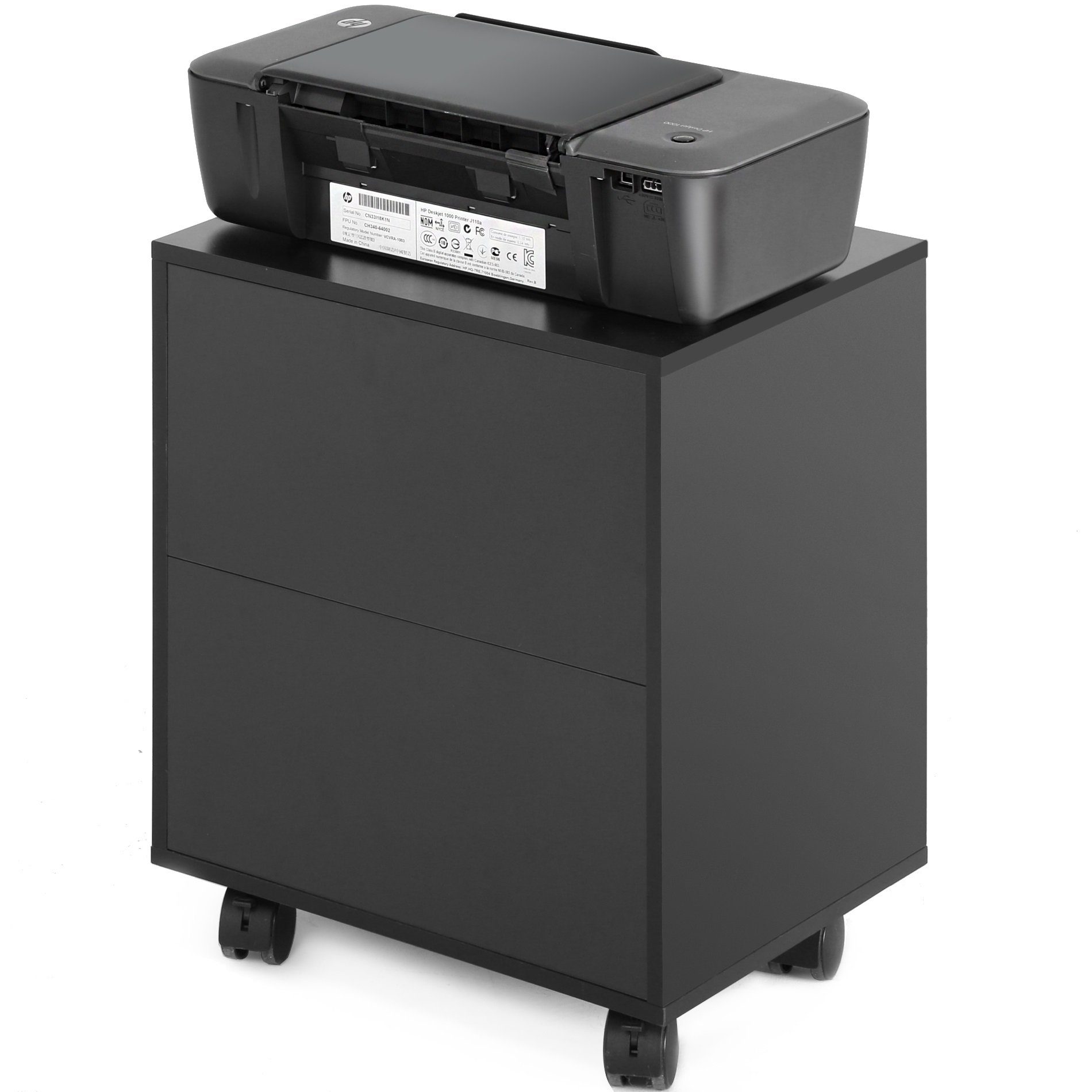 2 Stück Heizkörper Rollenständer - Mobile Heizungshalterung Mit Rädern Schwarz