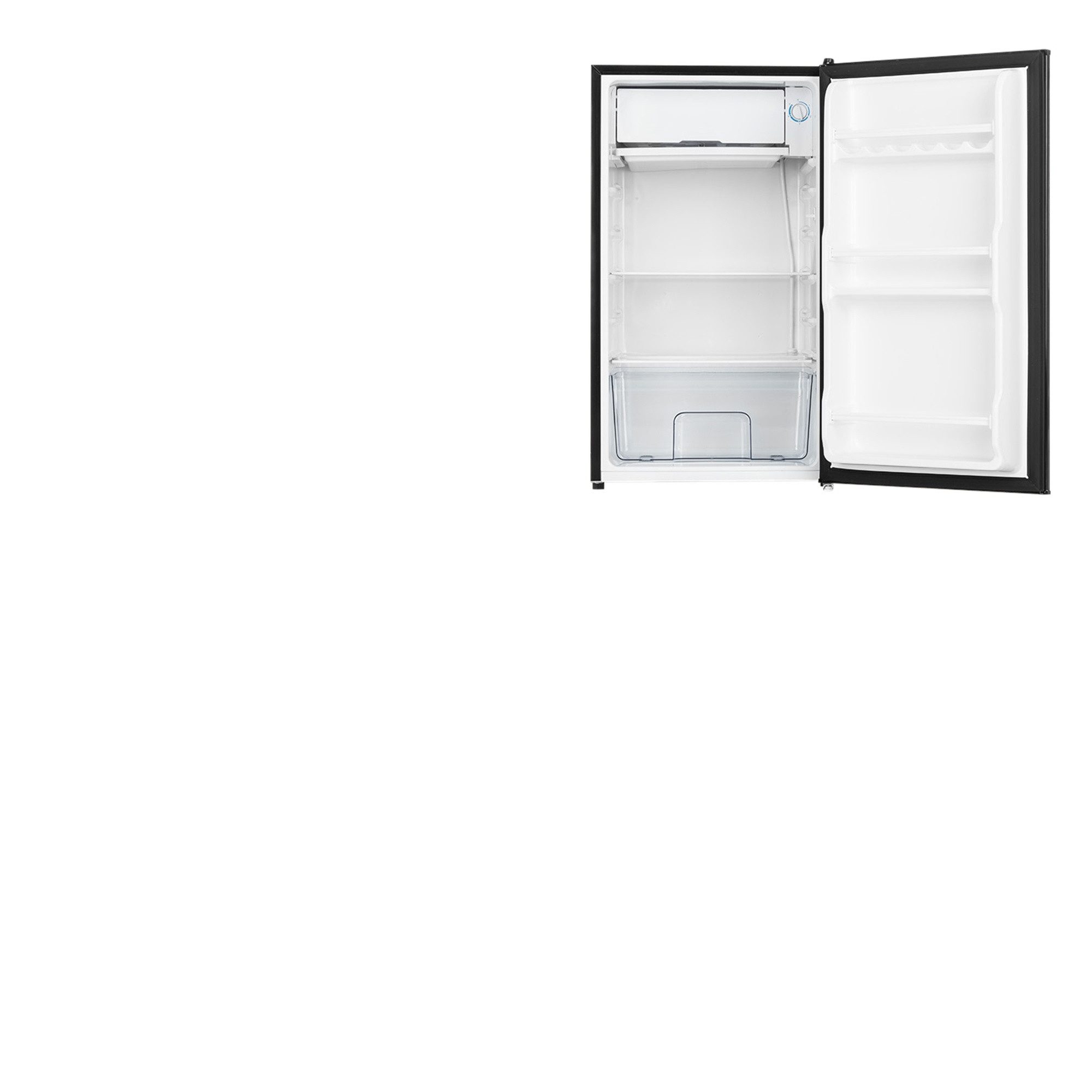 Klarstein Table Top Kühlschrank Spitzbergen Uni Kühlschrank 91L (81L Kühl + 10L Gefrier) Tafel-Look 10045918, 83.1 cm hoch, 47.4 cm breit, Kühl-Gefrierschrank Mini Fridge Getränkekühlschrank für Singles & Büro