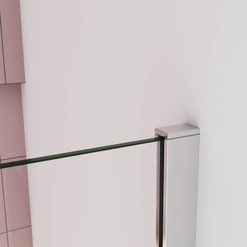 duschspa Duschwand Glaswand Duschtrennwand Duschwand Walk in Dusche 200cm 8mm Nano Glas, Einscheibensicherheitsglas, Sicherheitsglas, (Set), Glas, Nano Glas