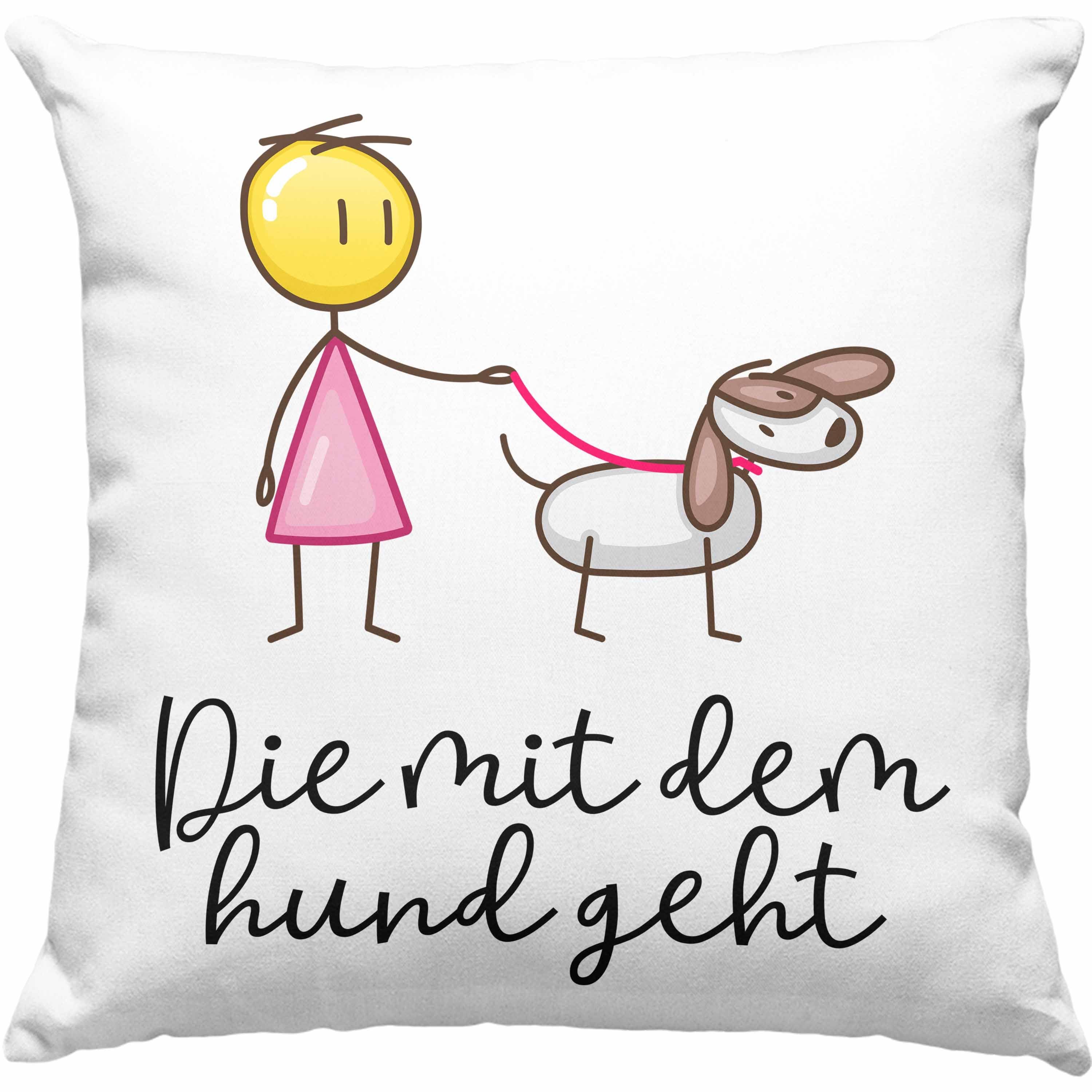 Trendation Dekokissen Trendation Die Mit Dem Hund Geht Kissen