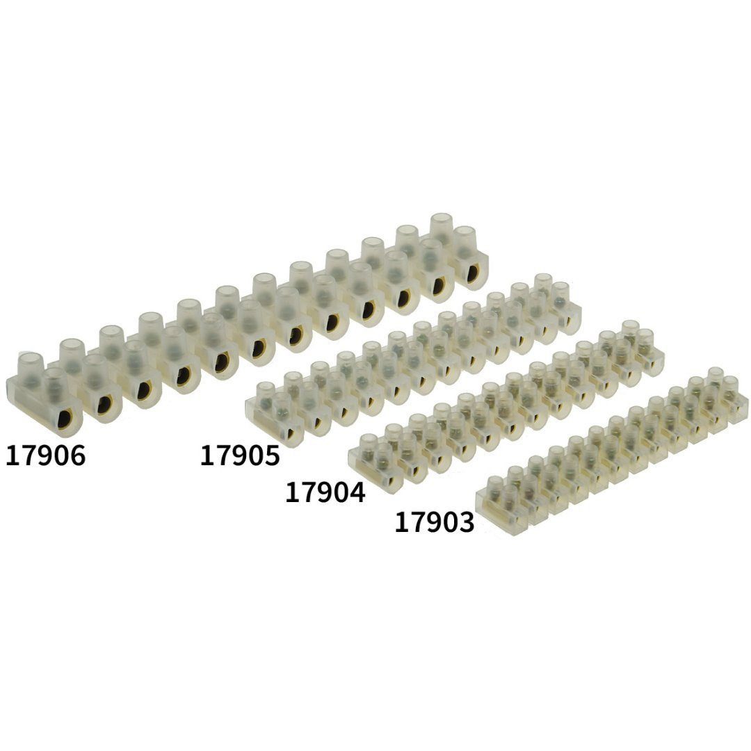 ChiliTec Verbindungsklemme Transparente Klemmleiste 12 Klemmen pro Leiste, 10 - 16mm²