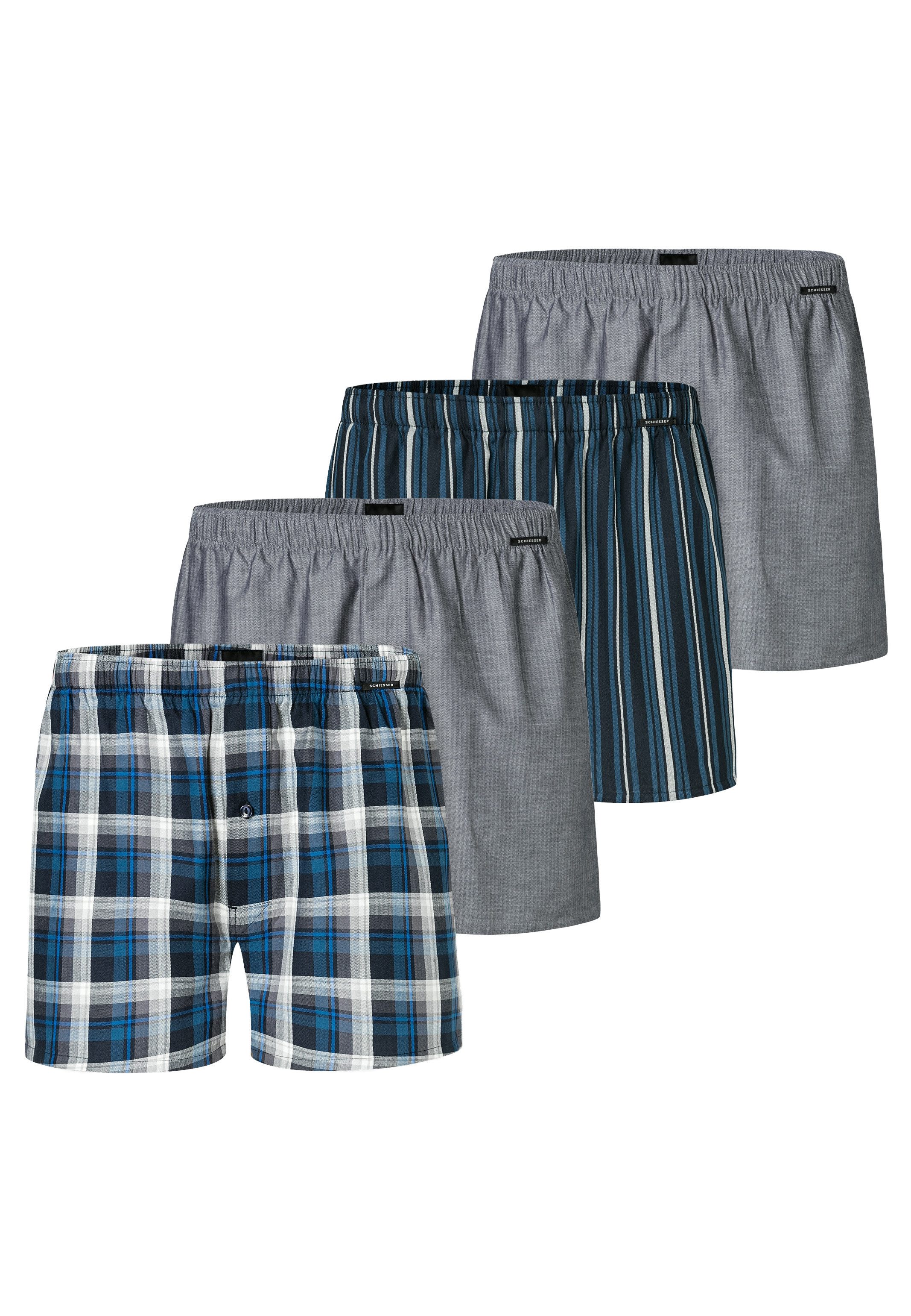 Schiesser Boxershorts 6er Pack Web (Spar-Set, günstig online kaufen