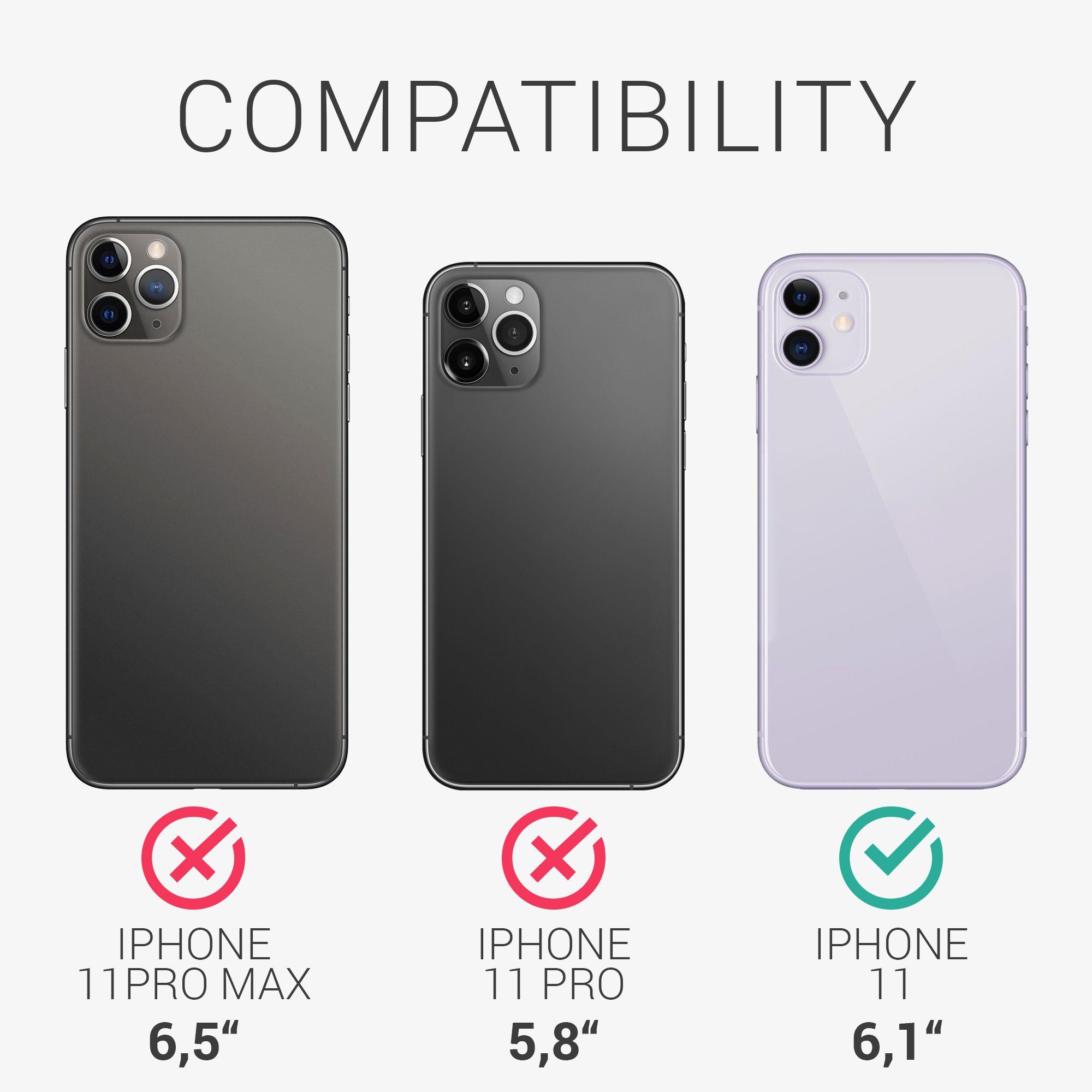 kwmobile Handyhülle Slim Case für Apple iPhone 11, Hülle Silikon Handy - Handyhülle gummiert