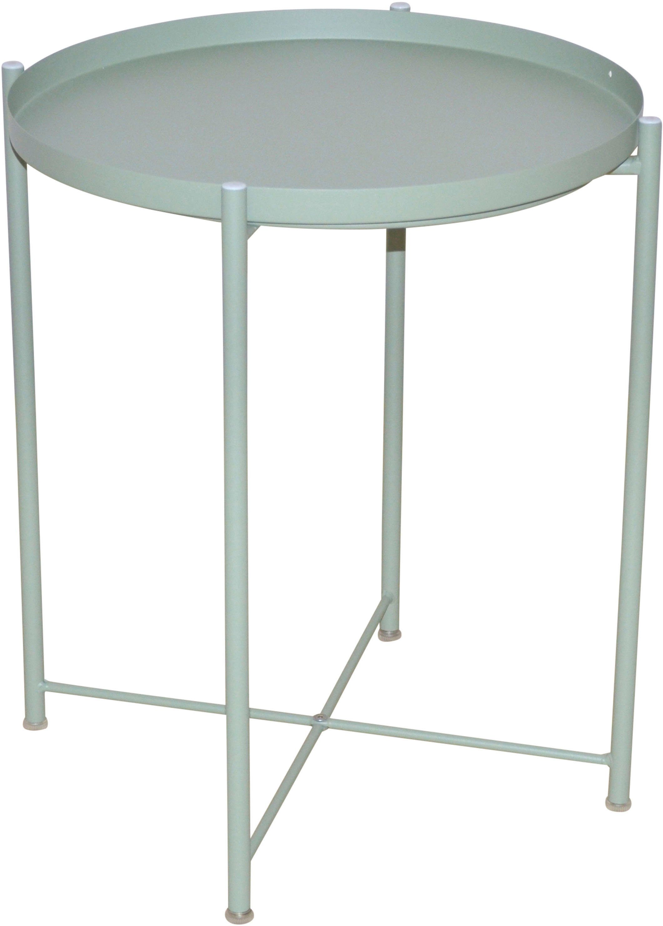 HOFMANN LIVING AND MORE Beistelltisch (1-St), abnehmbare Tischplatte grün | grün | grün