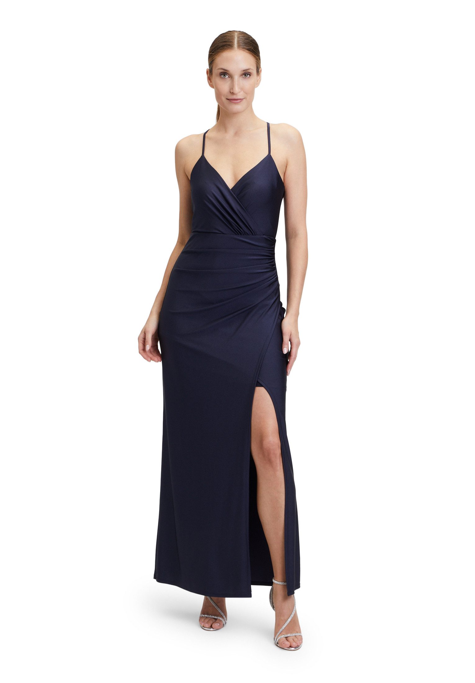 Vera Mont Abendkleid "Damen Abendkleid figurbetont" Ohne Tasche Raffung günstig online kaufen