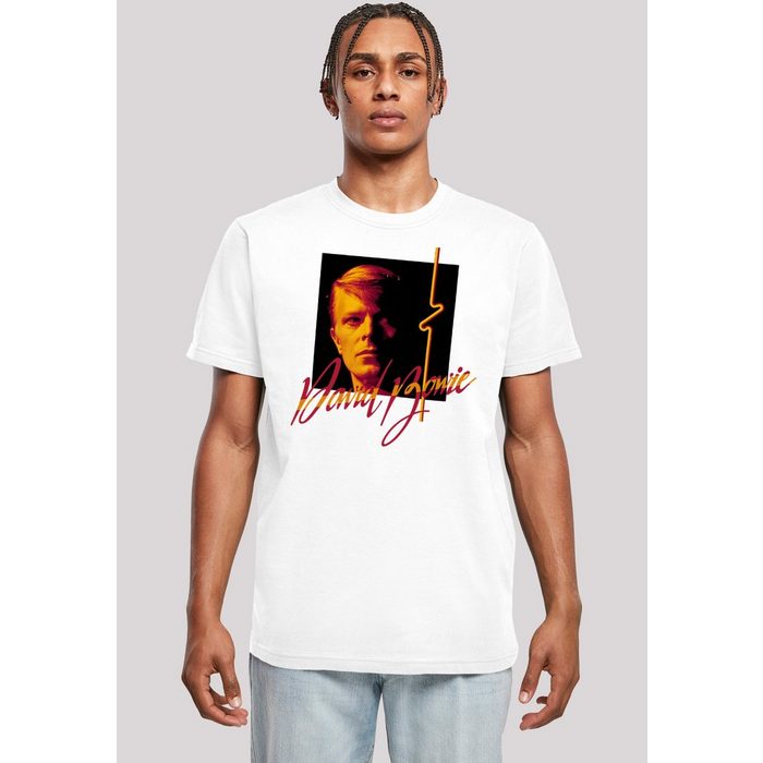 F4NT4STIC T-Shirt David Bowie Photo Angle 90s Herren Premium Merch Regular-Fit Basic Bandshirt