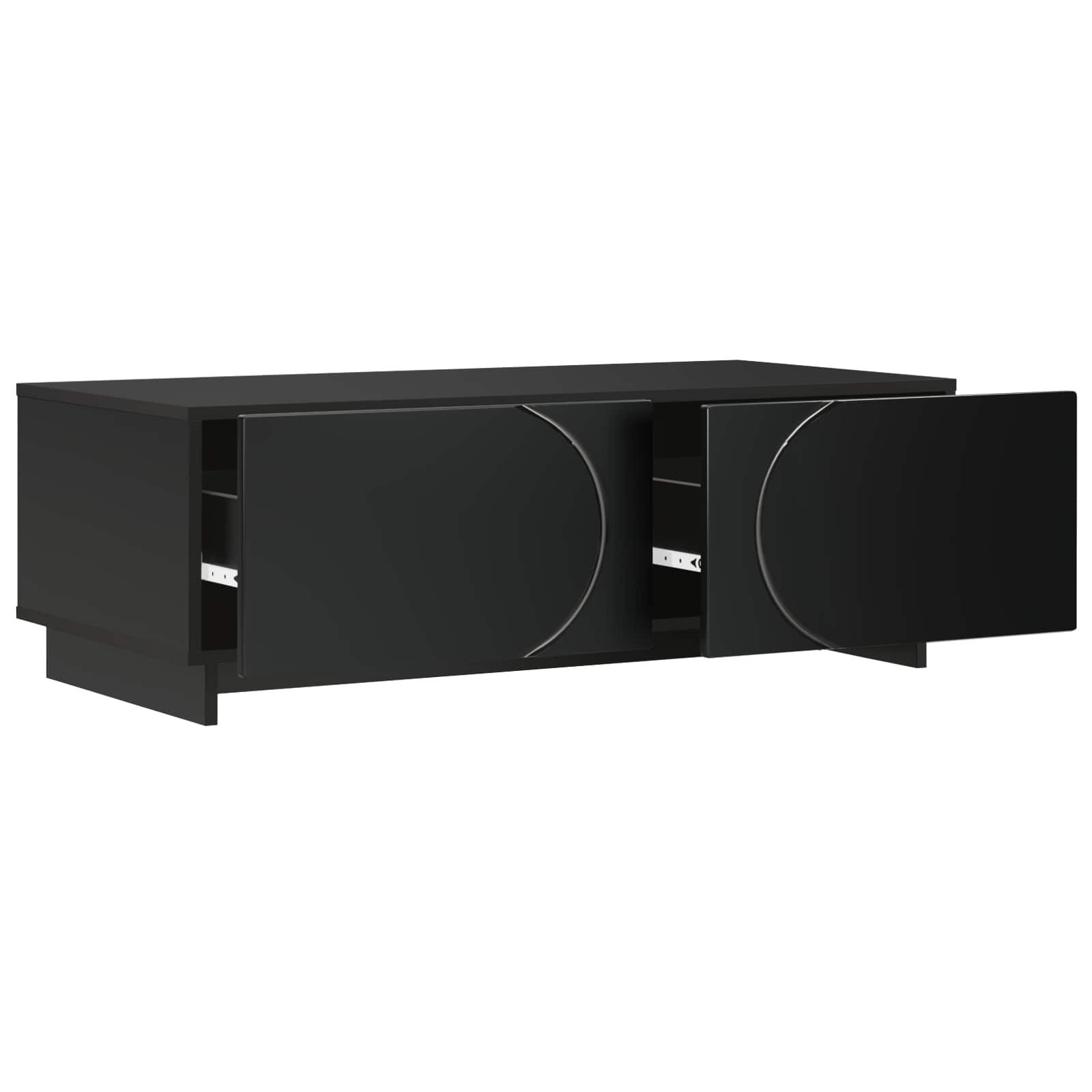 vidaXL Couchtisch Couchtisch Schwarz 102 x 50,5 x 35 cm Holzwerkstoff (1-St)