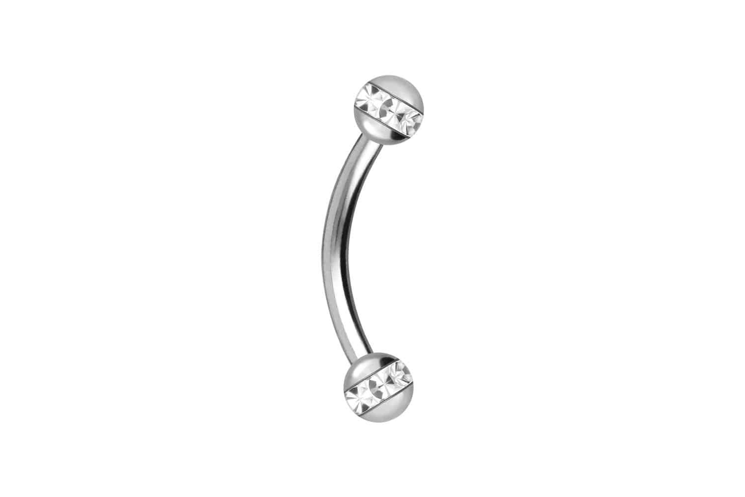 PIERCINGLINE Bauchnabelpiercing Chirurgenstahl Banane EPOXY-RING-KUGELN (Bananen, 1-tlg)