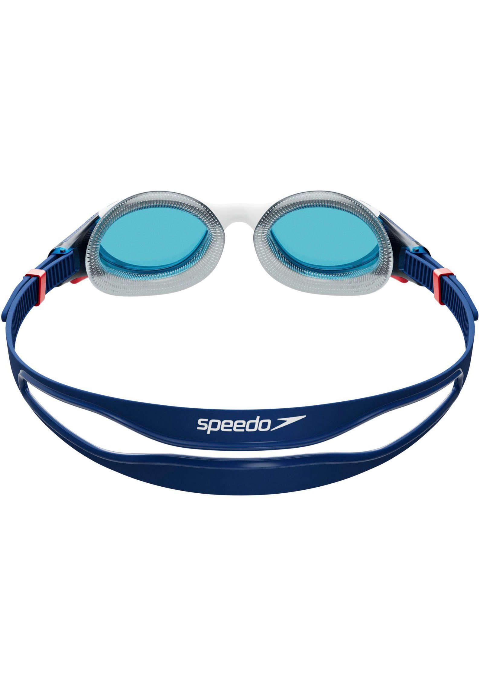 Speedo Schwimmbrille H Schwimmbrille, für Erwachsene, mit Markenlogo, formstabiles Material