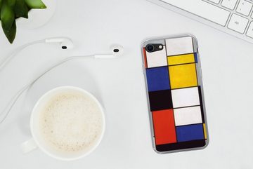 MuchoWow Handyhülle Komposition A - Piet Mondrian, Handyhülle Apple iPhone 8, Smartphone-Bumper, Print, Handy Schutzhülle