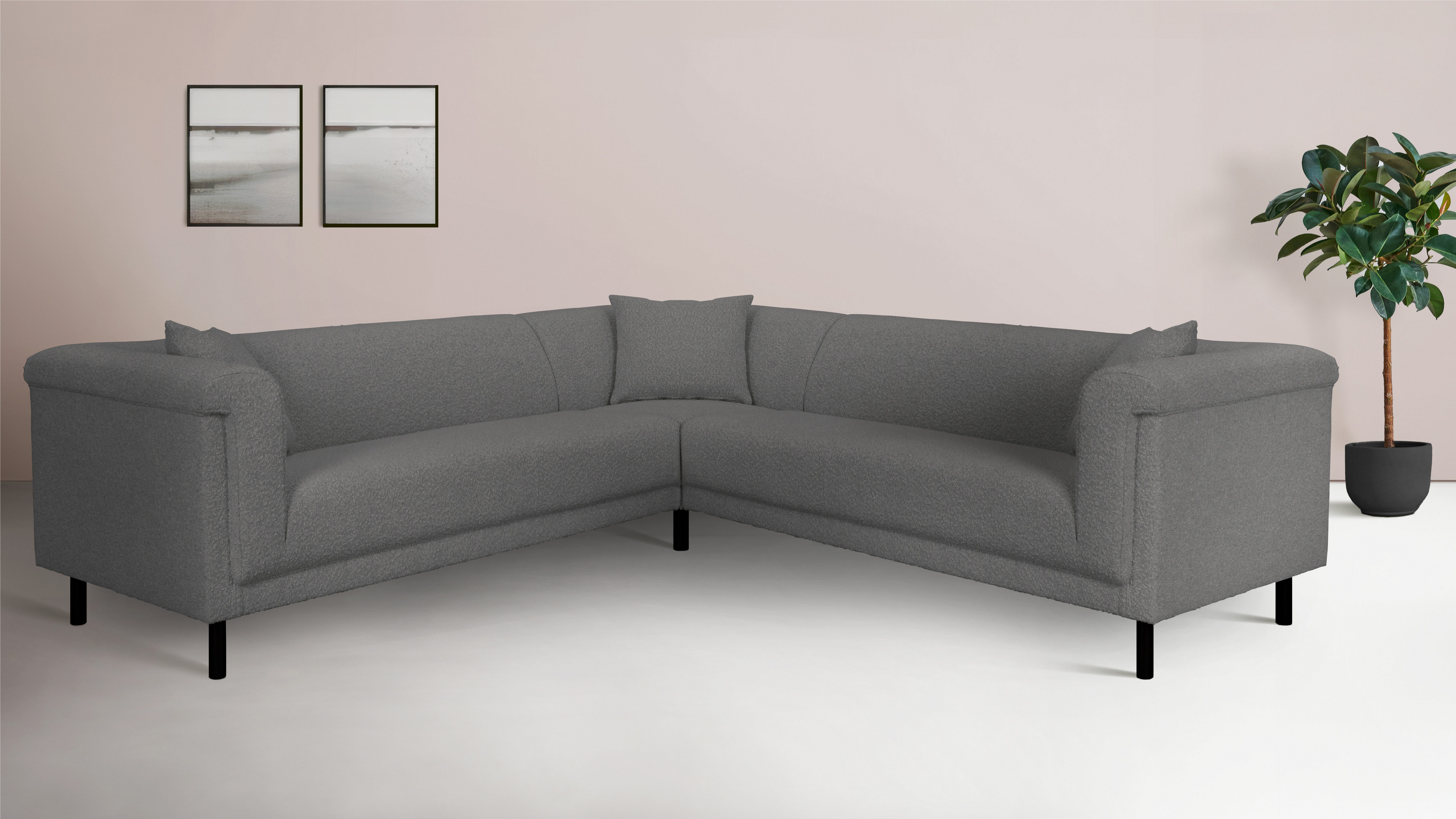 Ecksofa AGNIA L-Form B/T/H: 244/244/71 cm