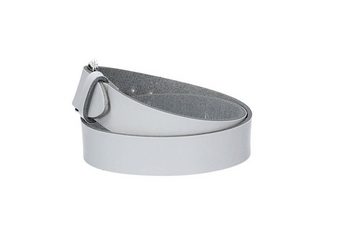 kiddybelts Ledergürtel Kids 25mm in Weiss mit Schließe in Silber (KB10-100) sehr weiches Vollrindleder