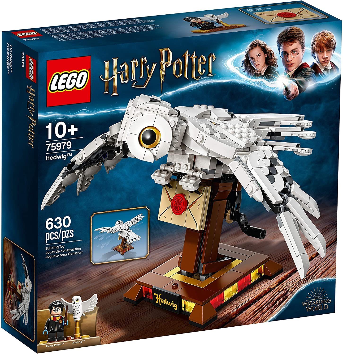 LEGO® Harry Potter 75979 Hedwig Bausatz für Kinder, geeignet ab 10 Jahren, Spielbausteine, (630 St)