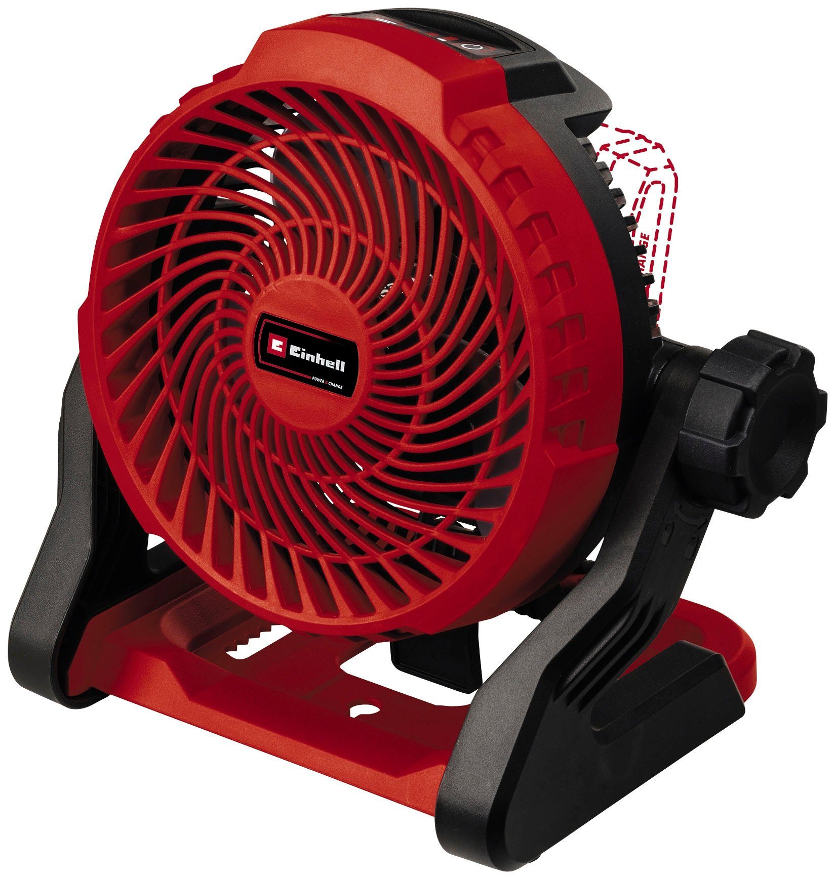 Einhell Standventilator Power X-Change Akku-Ventilator GE-CF 18/2200 Li, Lieferung ohne Akku und Ladegerät