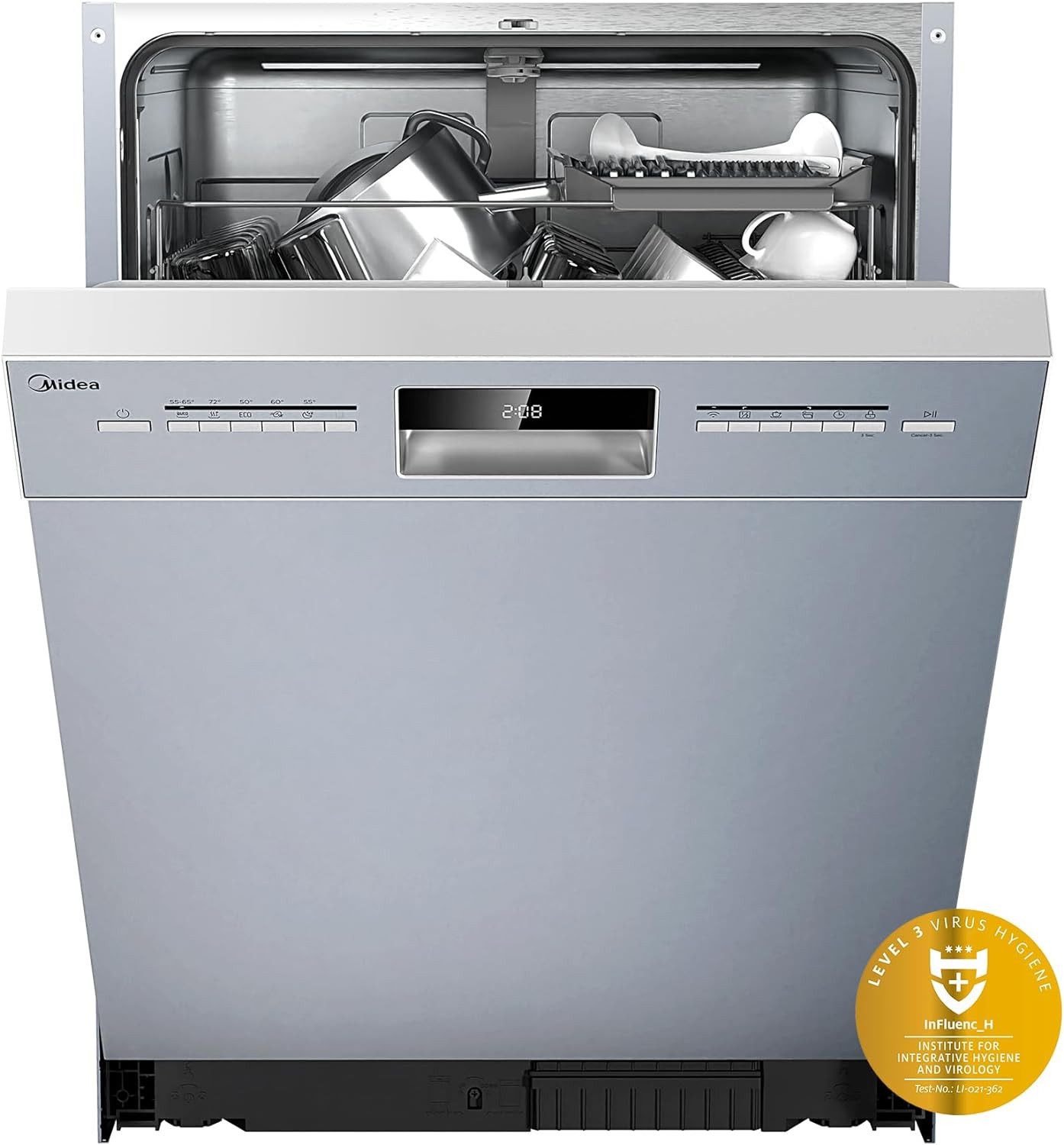 Midea Standgeschirrspüler SU 5.35X14CS, 14 Maßgedecke