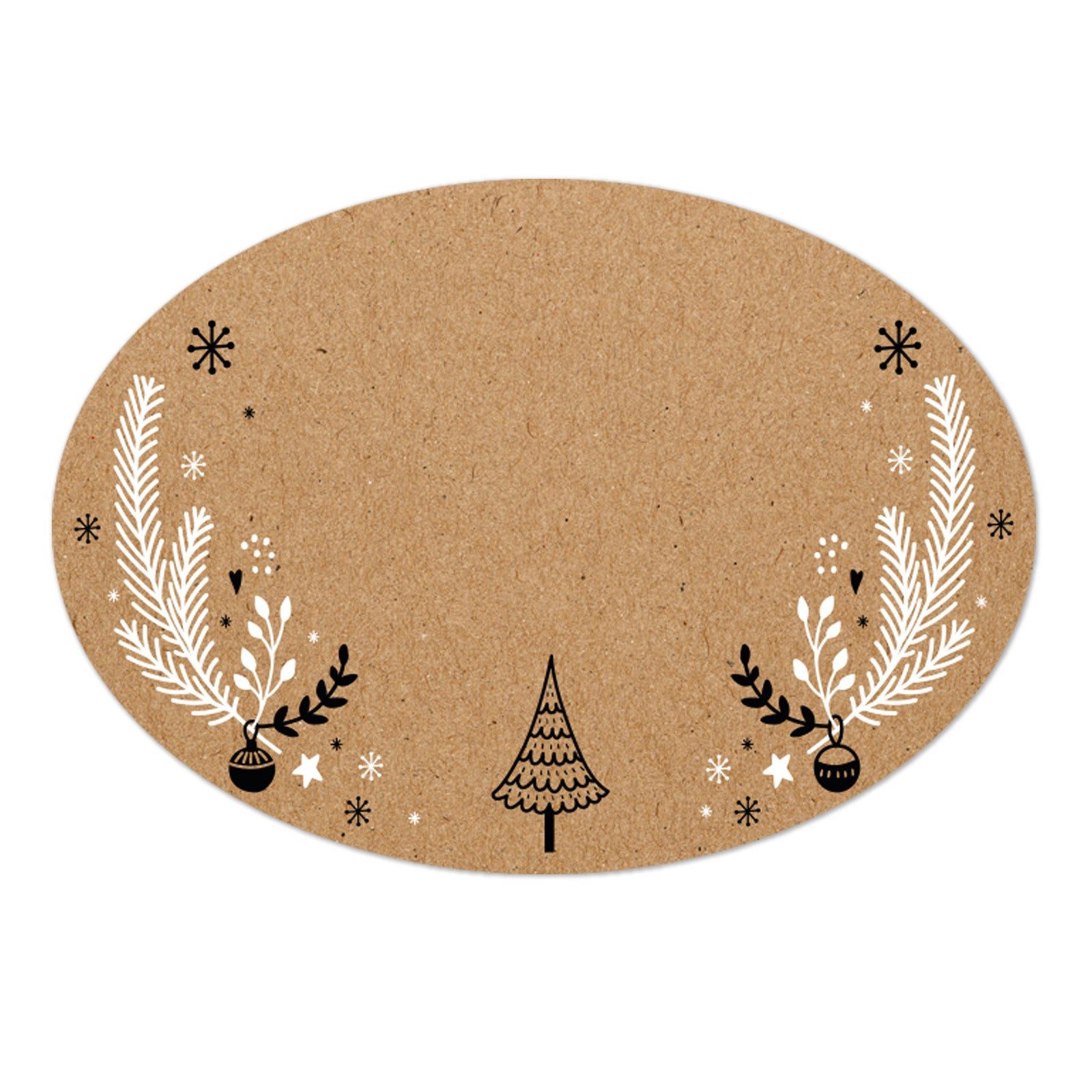 Logbuch-Verlag Dekofigur 200 Weihnachtsetiketten zum Beschriften auf Rolle günstig online kaufen