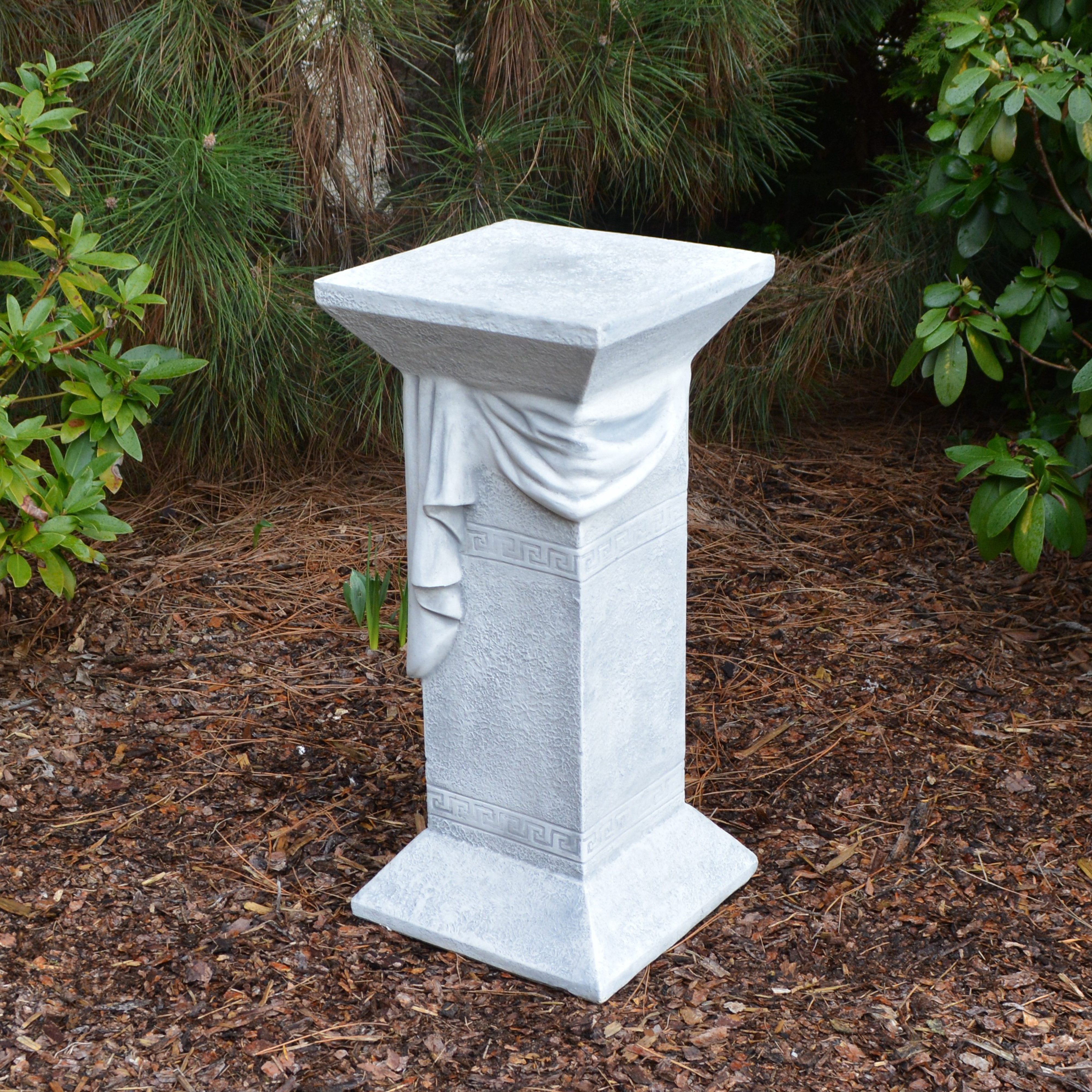 gartendekoparadies.de Gartensockel Podest, Sockel, Steinsockel aus Steinguss, H. 66 cm, 30 x 30 cm, 67 kg, 30x30x66 cm, Frostsicher