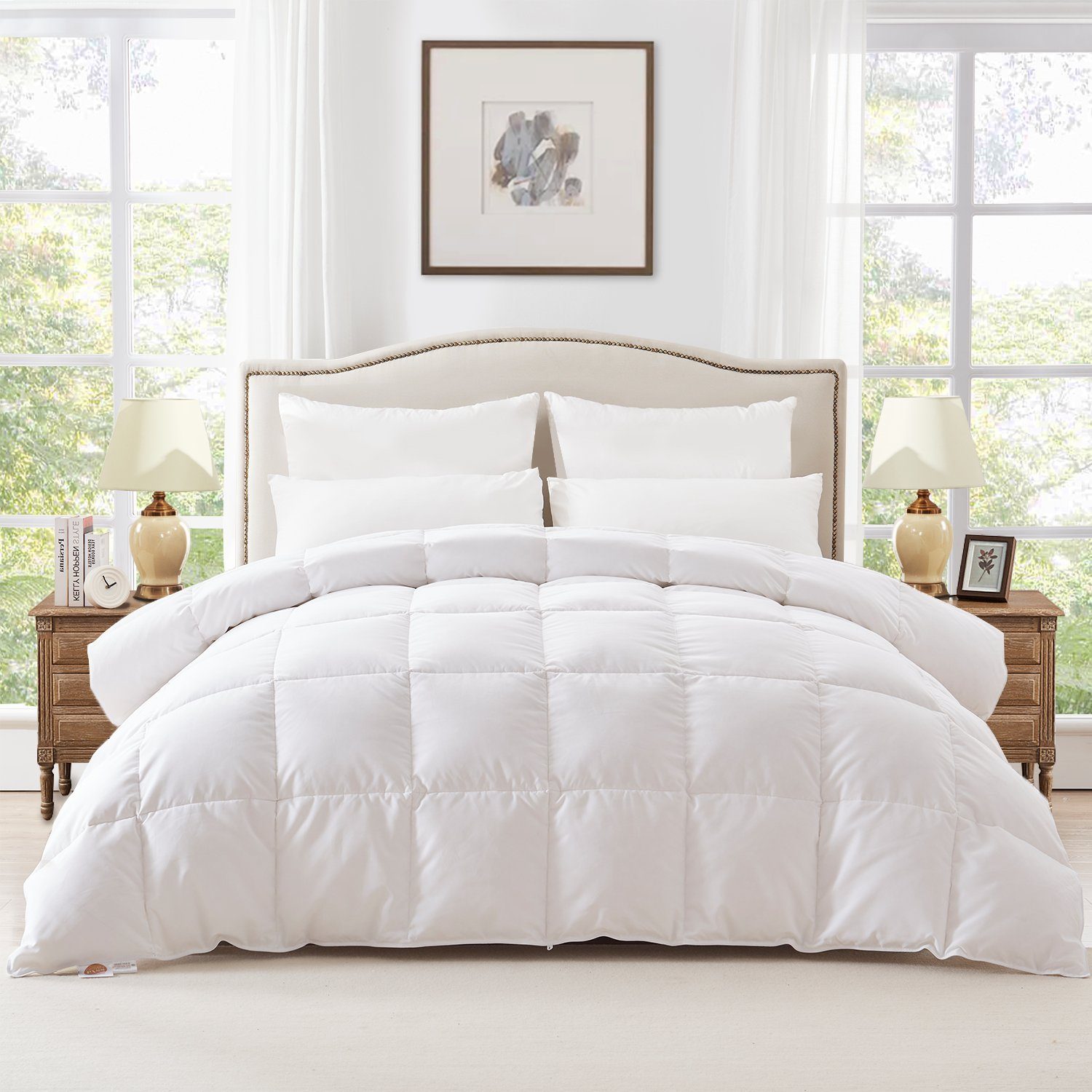 Elemuse Federbettdecke Daunendecke Bettdecke Nature 135x200cm, 155x220cm, 2 günstig online kaufen