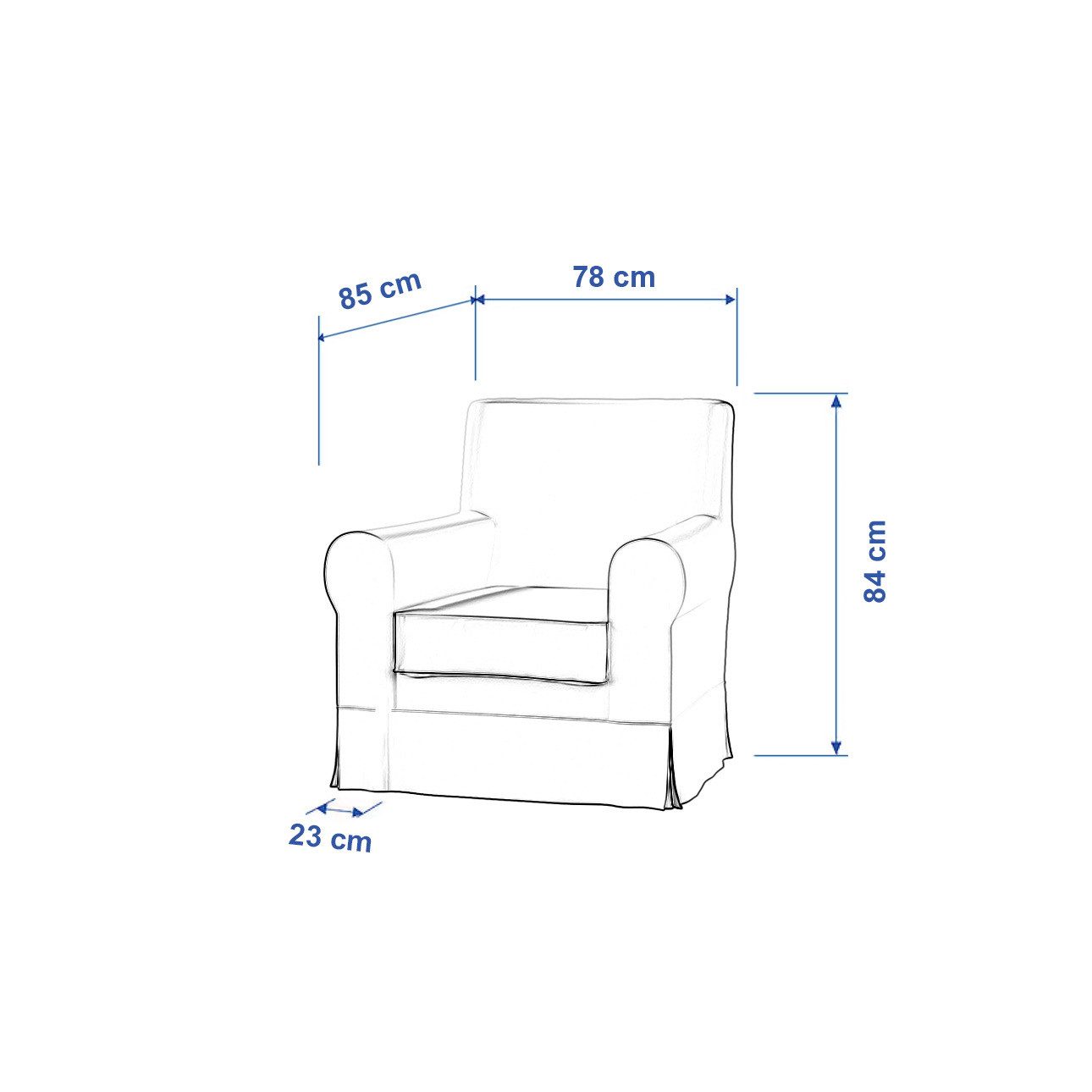 Dekoria Sofahusse Ektorp Jennylund Sessel, Velvet