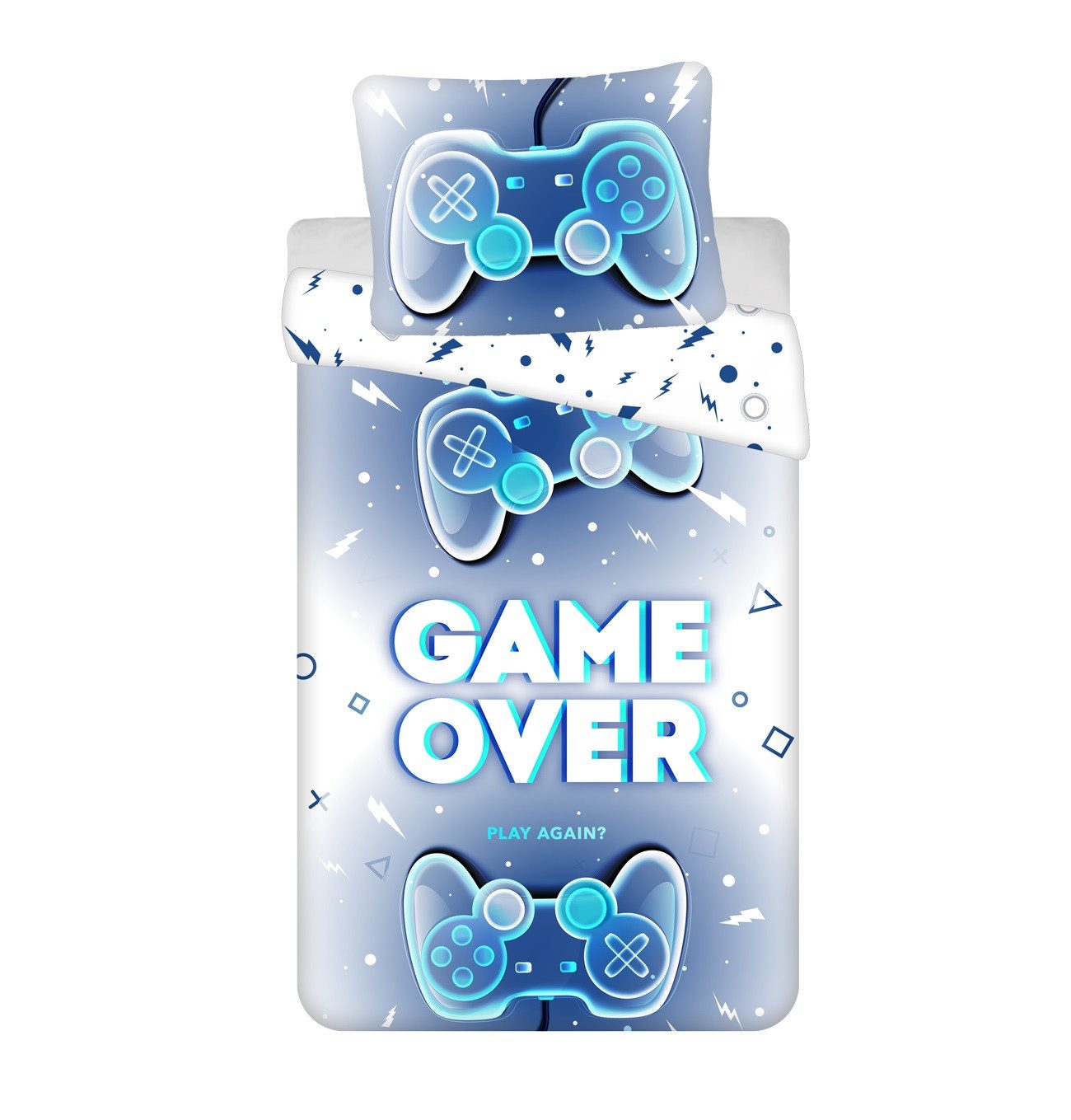 Jerry Fabrics Bettwäsche Game Over Baumwolle günstig online kaufen