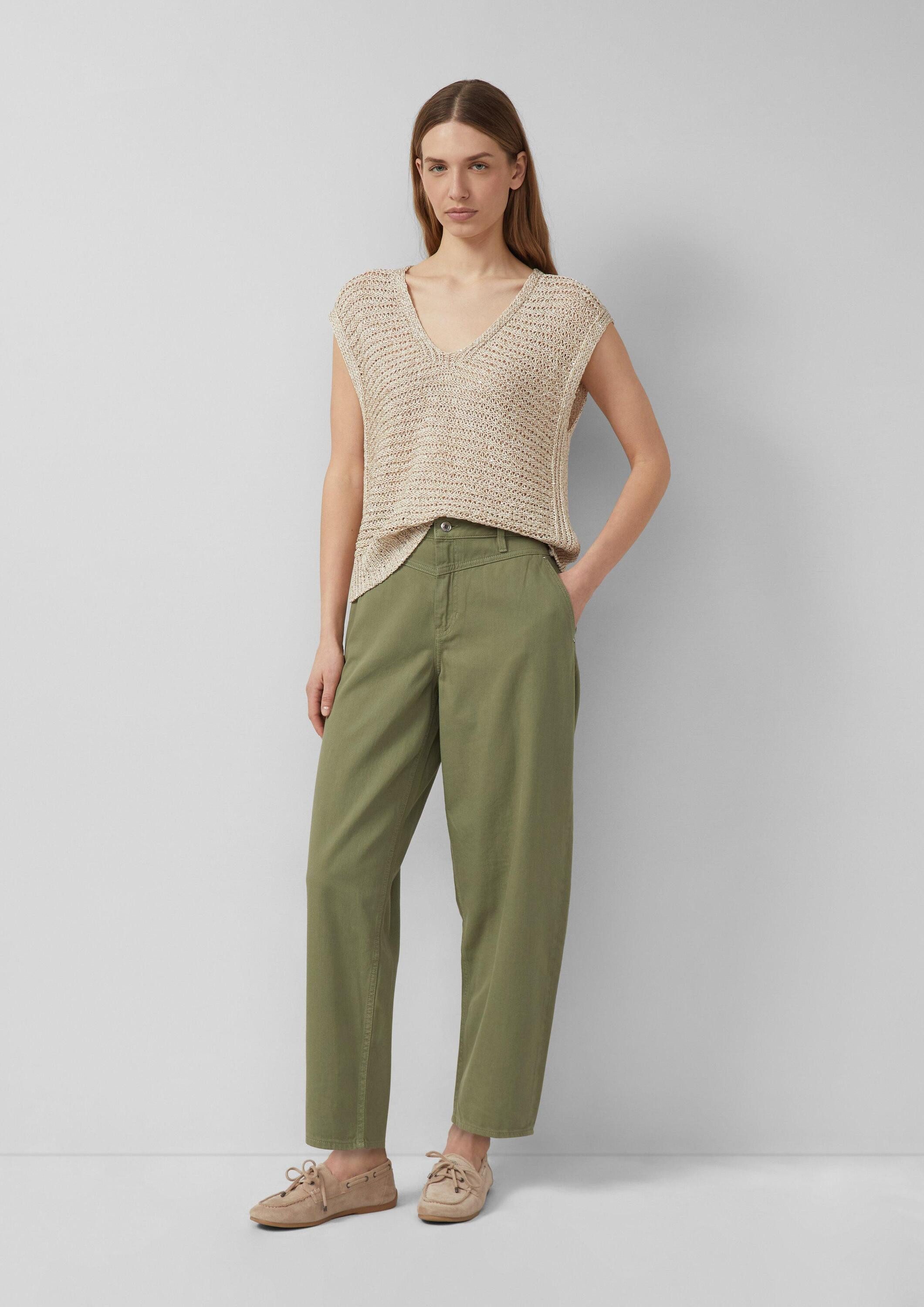 s.Oliver Regular-fit-Jeans Jeans-Hose Ankle-Jeans / Relaxed Fit / High Rise / Barrel Leg